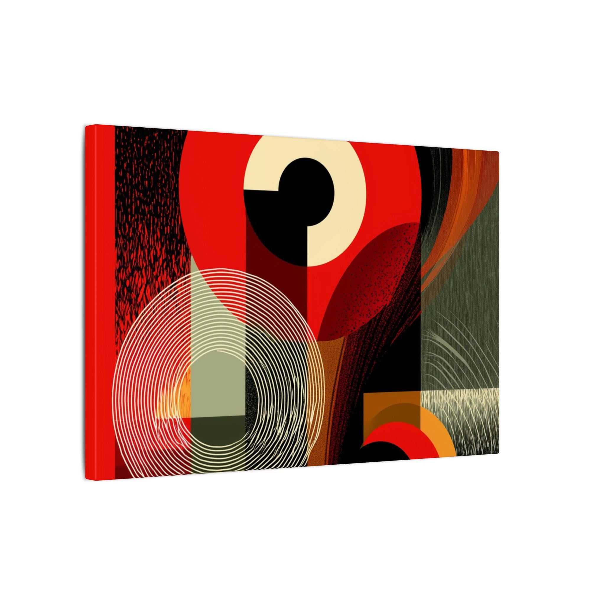 Geometric Convergence: Mid-Century Modern Abstract, Constructivist Design Principles, Bold Chromatic Composition   |   Custom Orders