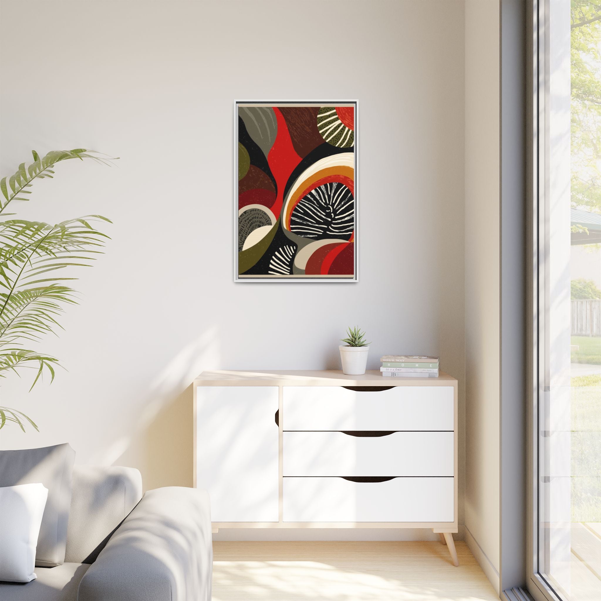 Geometric Rhythm: Abstract Composition, Mid-Century Modern Art, Radial Design Inspiration   |   Custom Orders Accepted