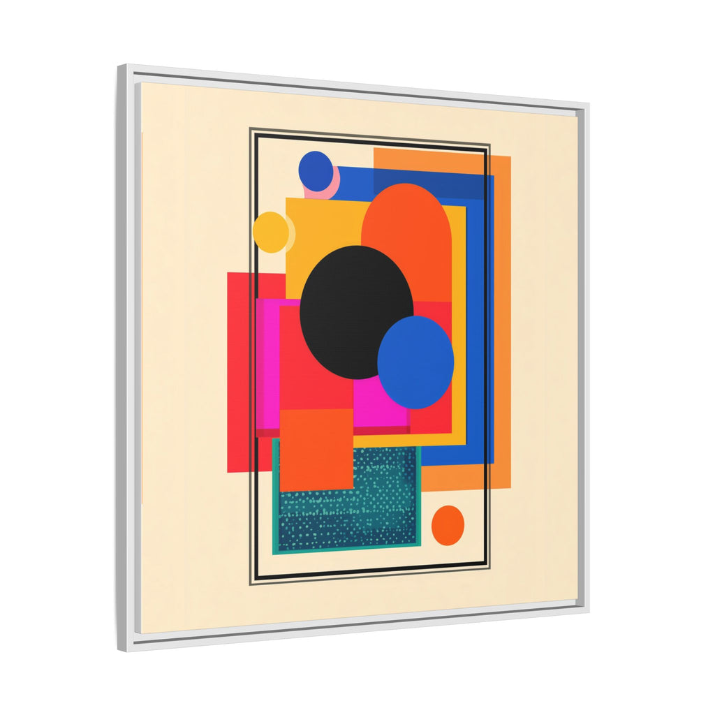 Geometric Harmony: Abstract Color Blocks, Mid-Century Modern Design, Minimalist Art Composition   |   Custom Orders Accepted