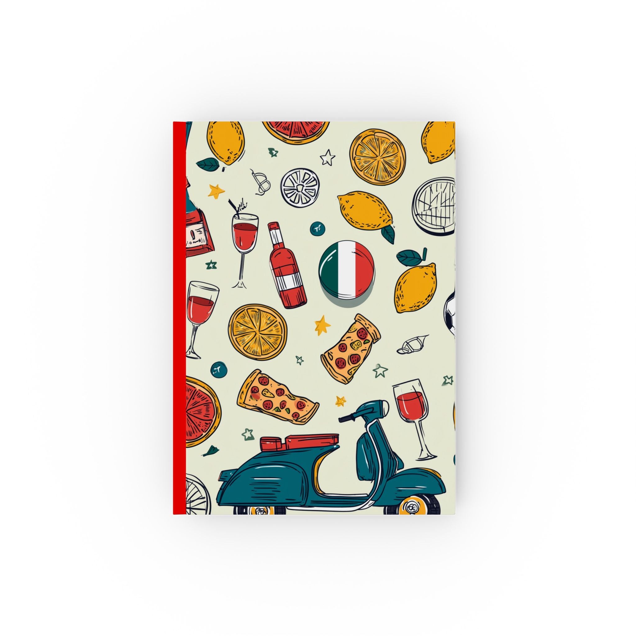 Dolce Vita Collage: Italian Culture in Color, Hand-Drawn Illustration, Mediterranean Lifestyle Tribute | Custom Orders Accepted