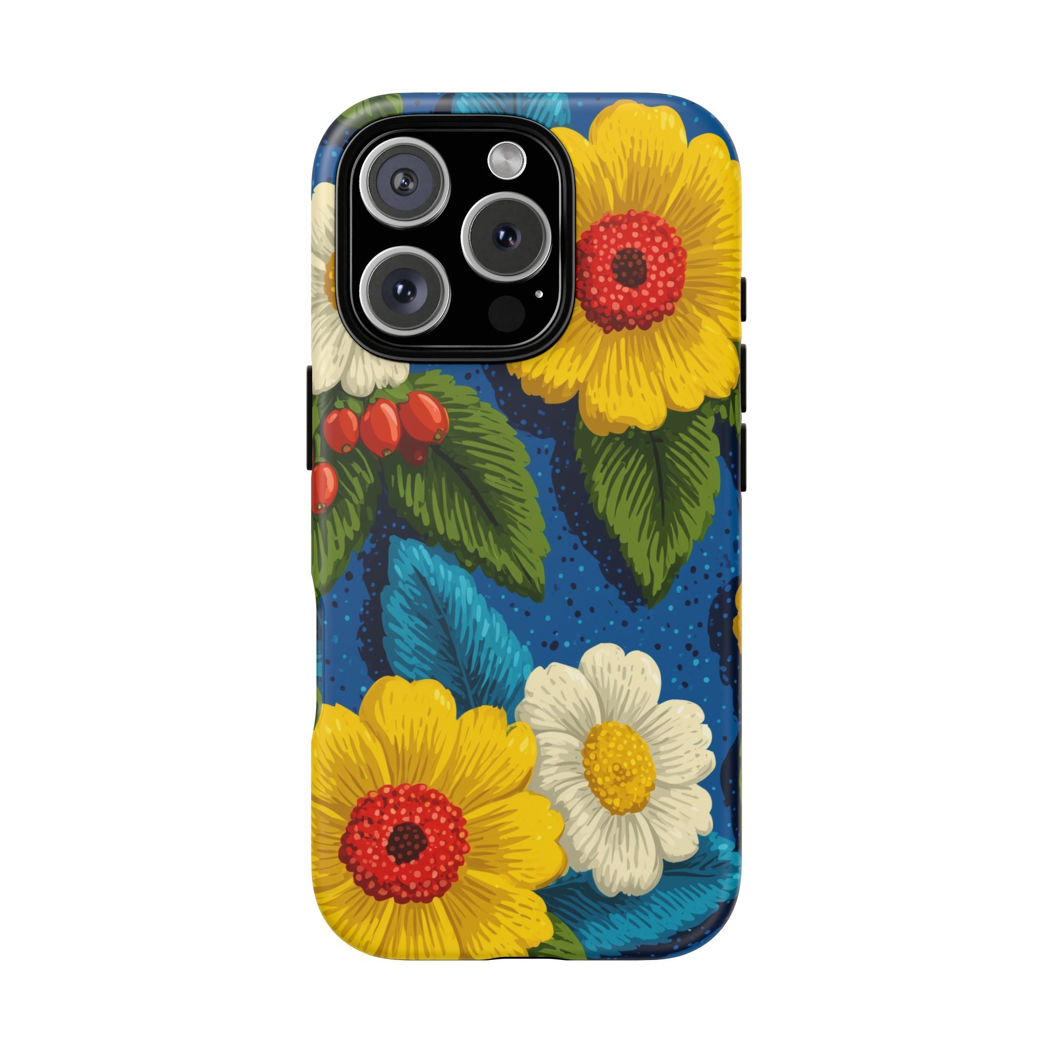 Summer Tough Cases: Floral Fine Art Phone Case, Fun Beach Vibe Phone Accessory, Summer Travel Gift, Colorful Phone Cover, Casual Style Tech