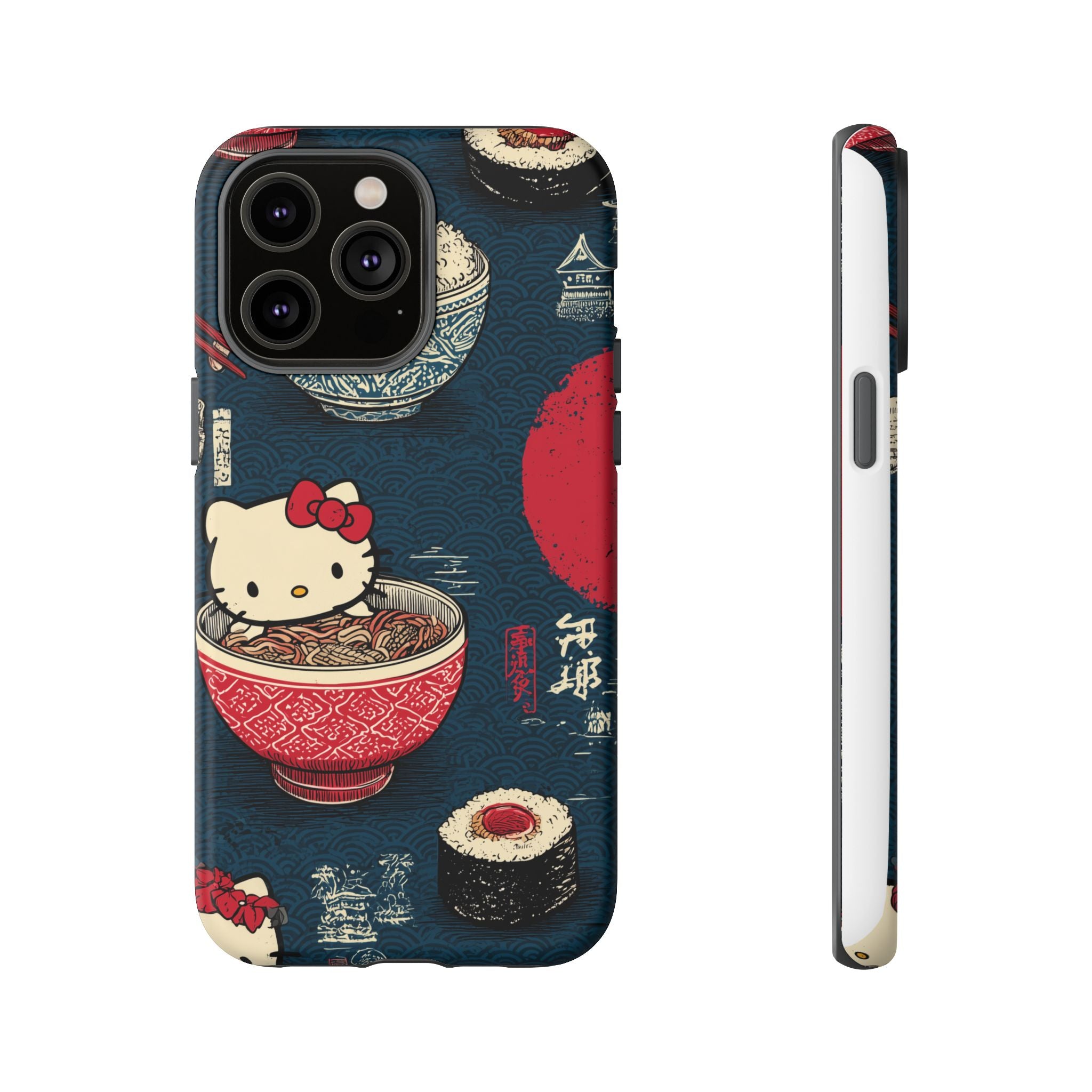 Japanese Kitty Sushi Vibrant Phone Case - Tough Case | Funky, Colorful, Unique Design for Gift, Accessory, Protection, Trendy