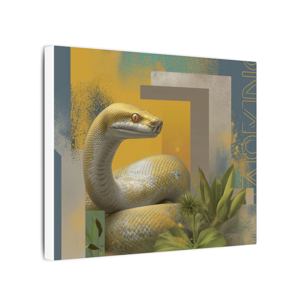 Serpentine Geometry: Tropical Digital Illustration, Modern Nature Composition   |    Custom Orders Available