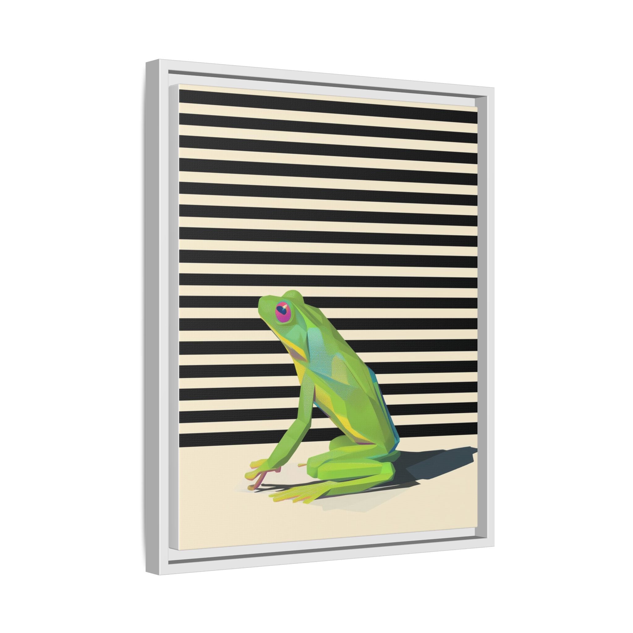 Geometric Amphibian: Stylized Frog Design, Modern Minimalist Art Print   |    Custom Orders Available