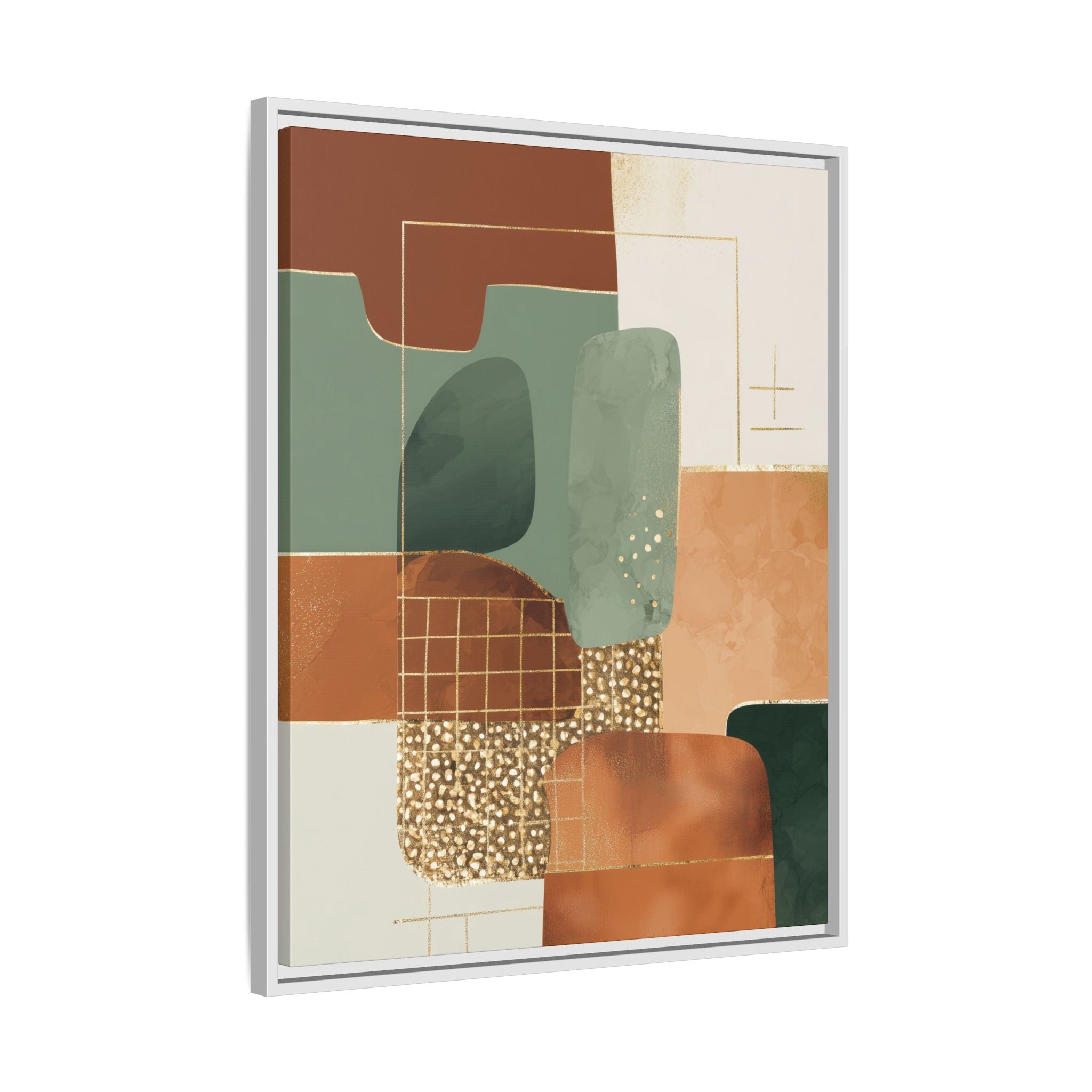 Geometric Harmony: Abstract Minimalist Art, Mid-Century Modern Design, Organic Shapes Composition   |   Custom Orders Accepted