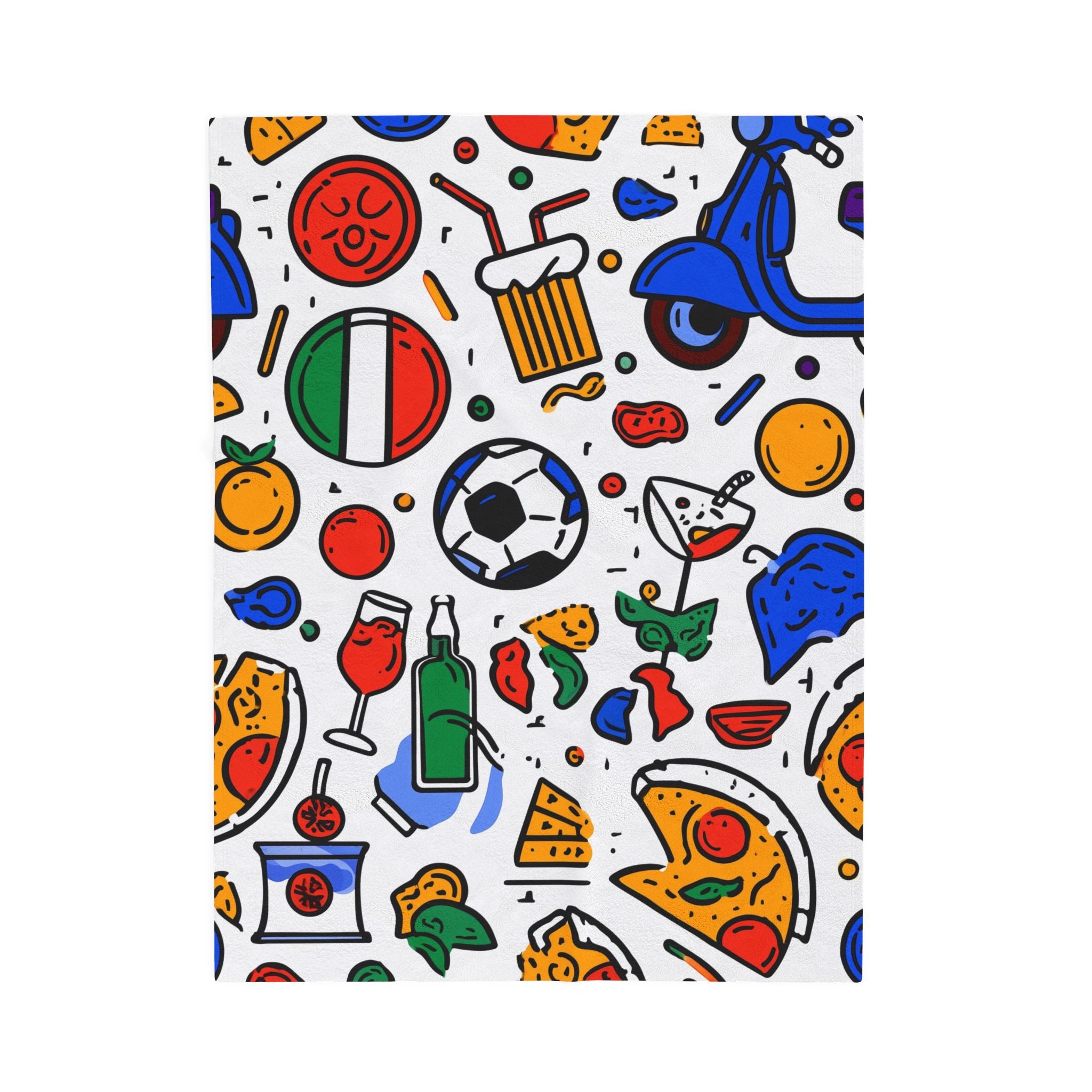 Dolce Vita Italiana: Vibrant Cultural Pattern, Italian Lifestyle Illustration   |   Custom Orders Accepted