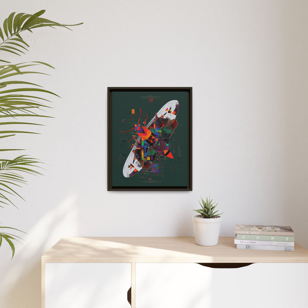 Digital Metamorphosis Framed Print : Geometric Butterfly Synthesis, Technological Nature Rendering   |   Custom Orders Available
