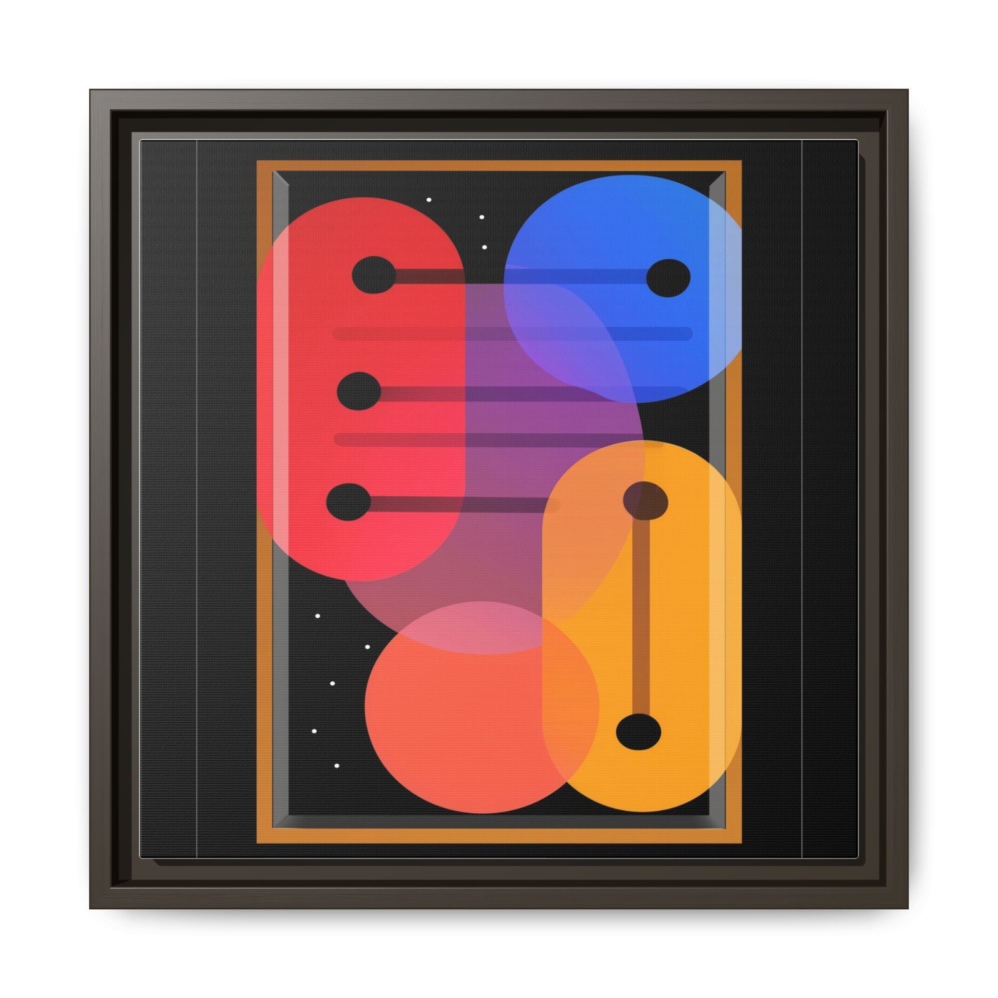 Celestial Geometry: Organic Shapes in Motion, Digital Abstract Composition, Vibrant Color Intersections   |   Custom Orders Accepted