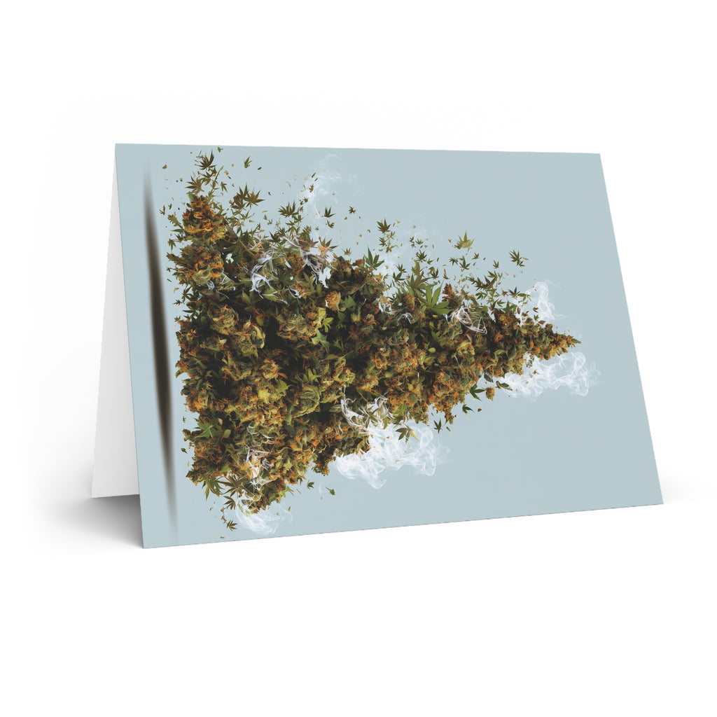 Whimsical Marijuana Holiday Greeting Cards | Unique Eco-Friendly Cards | Perfect for Birthdays, Christmas & More