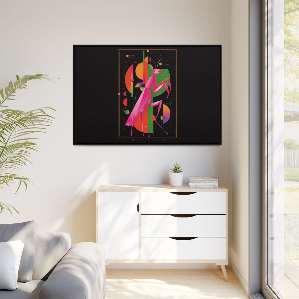 Celestial Mantis: Cubist Geometry, Cosmic Insect Portrait   |    Custom Orders Available