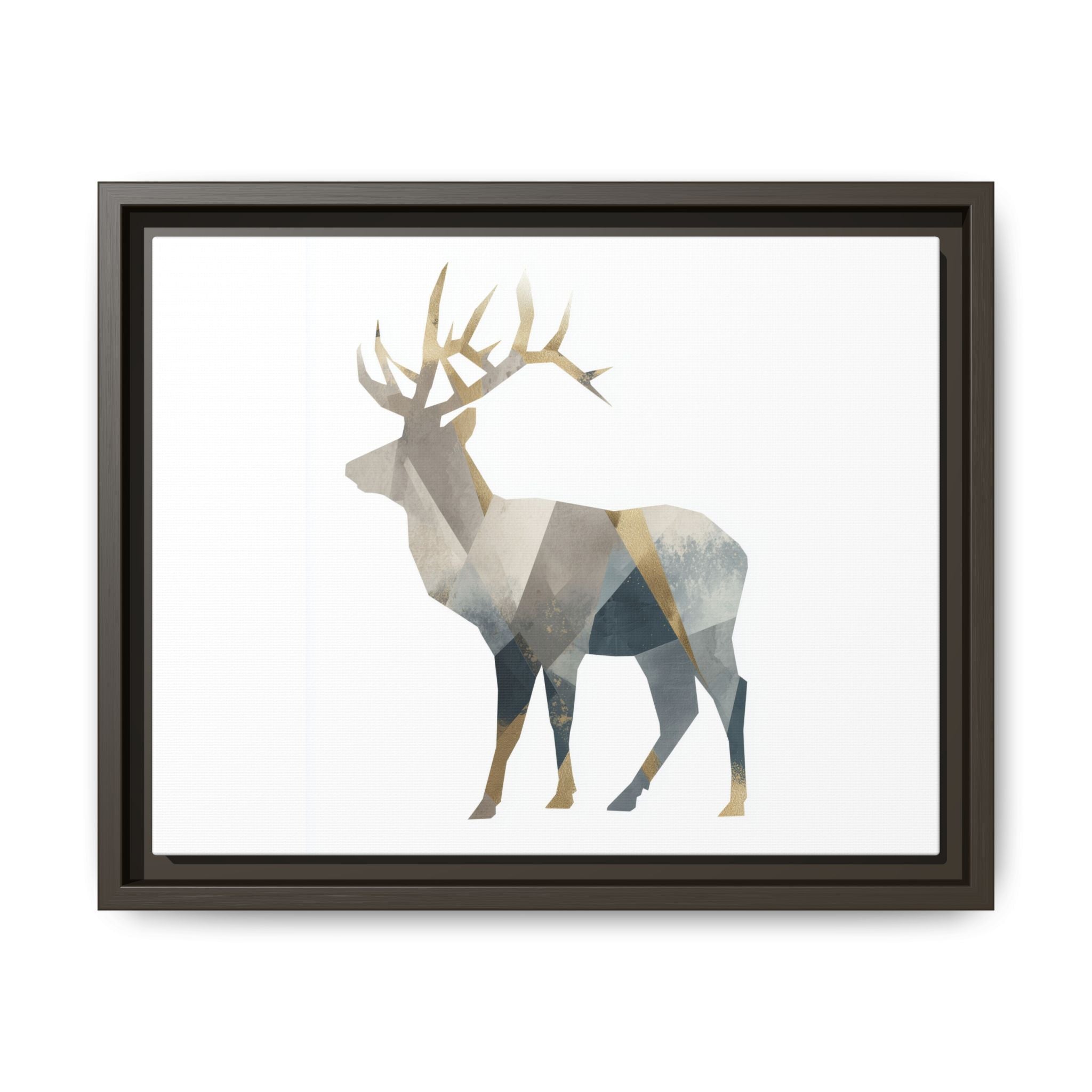 Geometric Deer Silhouette: Modern Wildlife Art, Minimalist Abstract Landscape   |  Personalized & Custom Orders Available