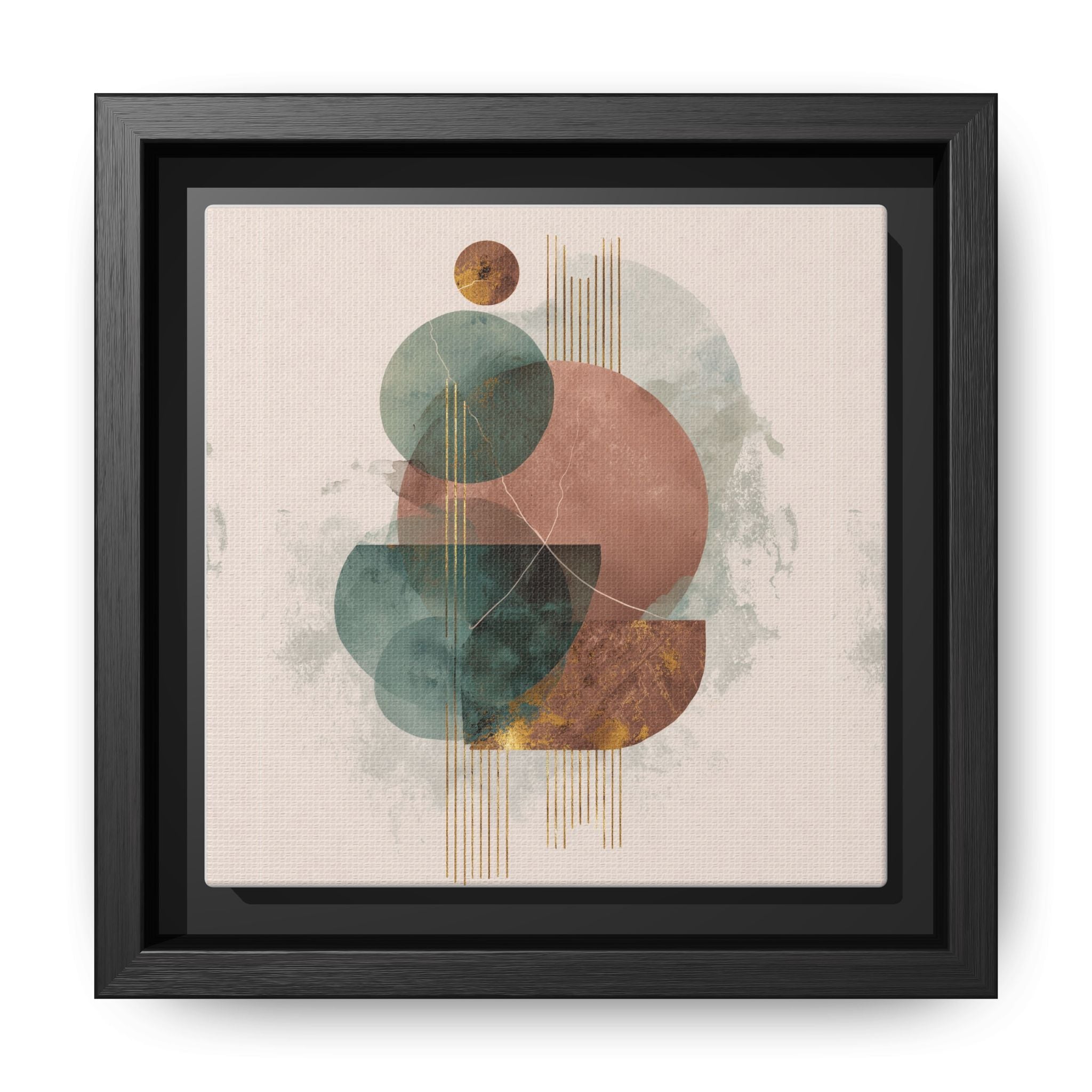 Translucent Geometries: Abstract Circles, Mid-Century Minimalism, Watercolor Layers   |   Custom Orders Accepted