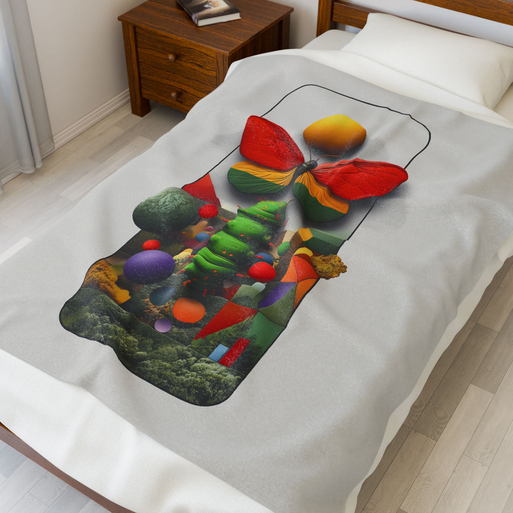 Metamorphic Mosaic: Digital Butterfly Transformation, Geometric Nature Abstraction   |    Custom Orders Available