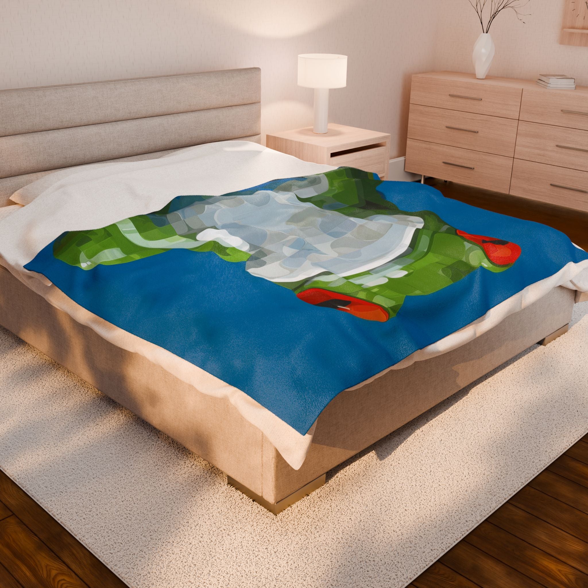 Geometric Frog: Mosaic Pop Art Amphibian, Modern Digital Illustration   |    Custom Orders Available