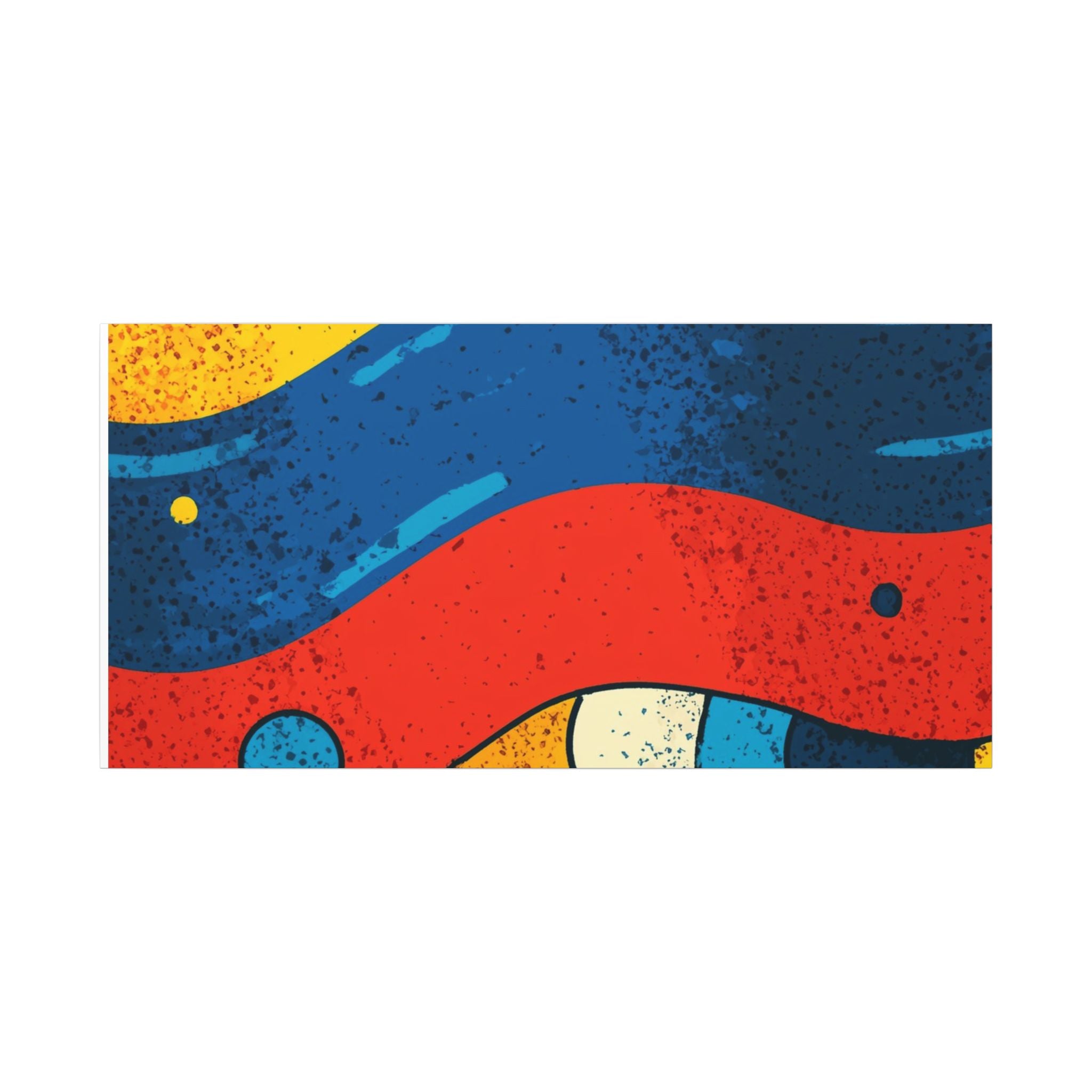 Fluid Dynamics: Retro Abstract Shapes, Mid-Century Modern Motion, Geometric Color Waves   |   Custom Orders Accepted