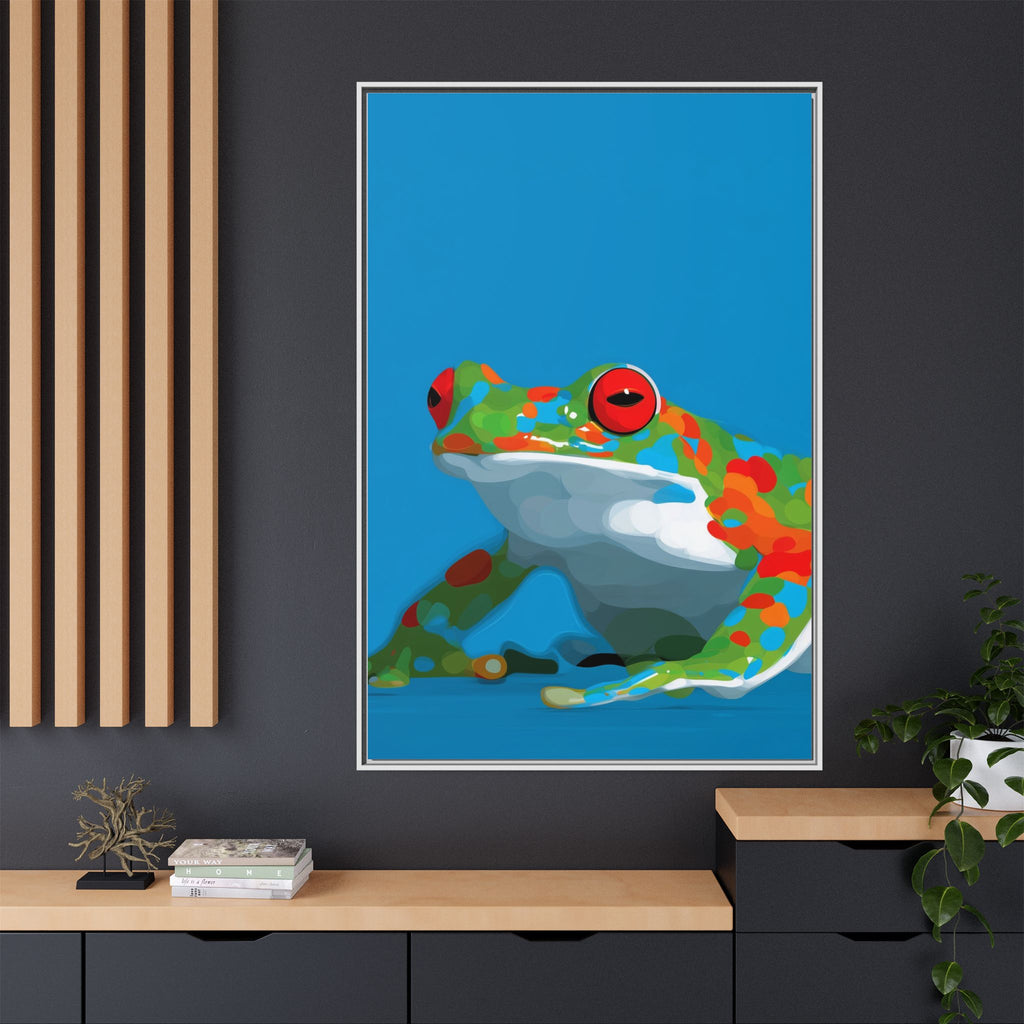 Mosaic Frog: Geometric Wildlife Art, Colorful Amphibian Print   |    Custom Orders Available