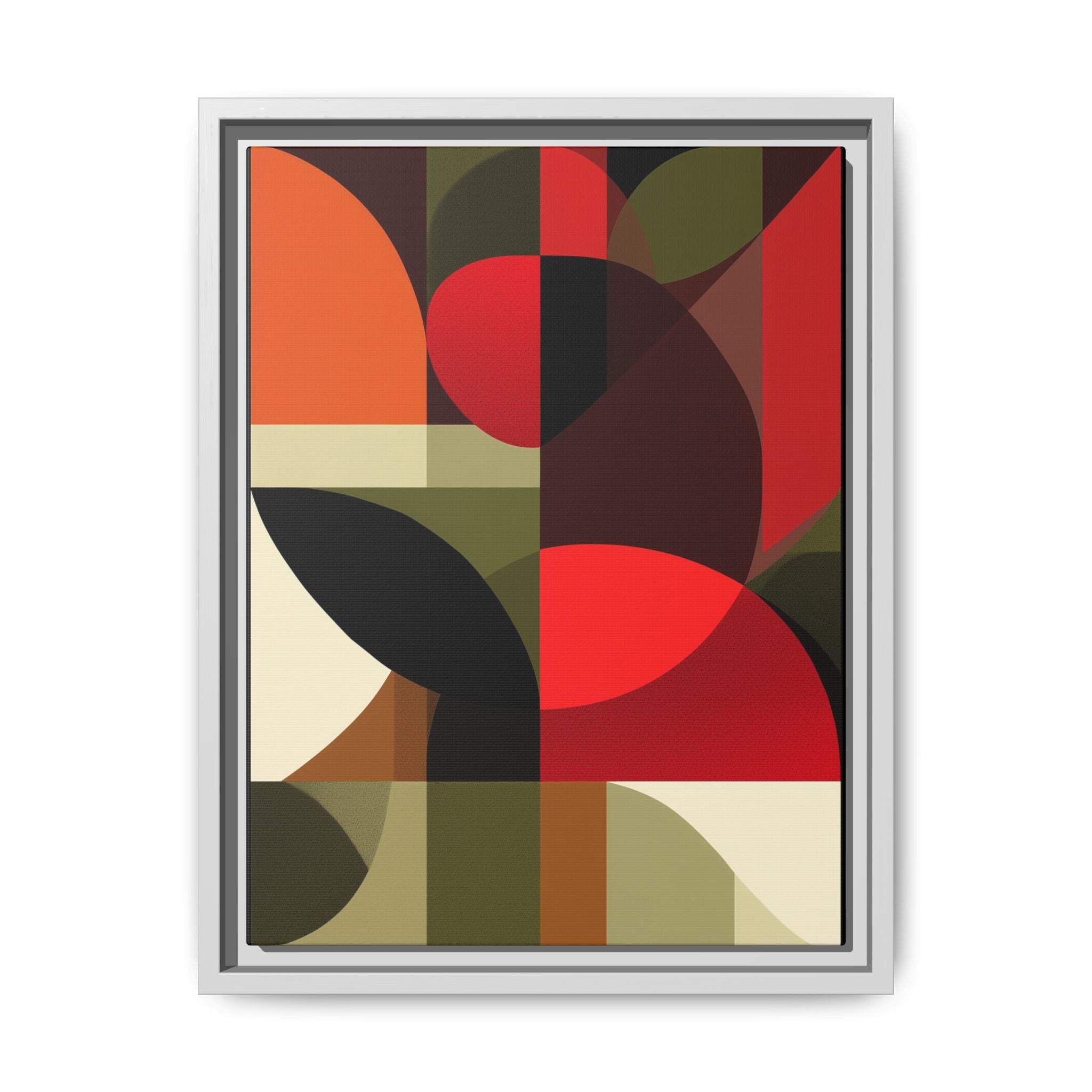 Geometric Fusion: Modern Abstract Composition, Cubist Color Blocks, Architectural Form Harmony   |   Custom Orders Accepted
