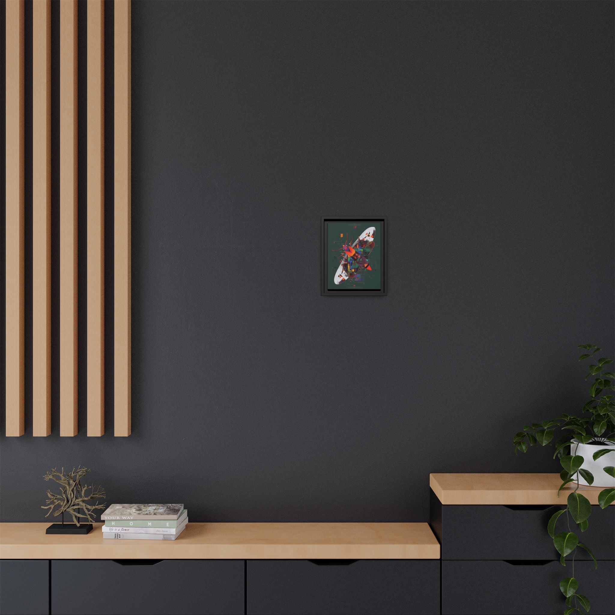 Digital Metamorphosis Framed Print : Geometric Butterfly Synthesis, Technological Nature Rendering   |   Custom Orders Available