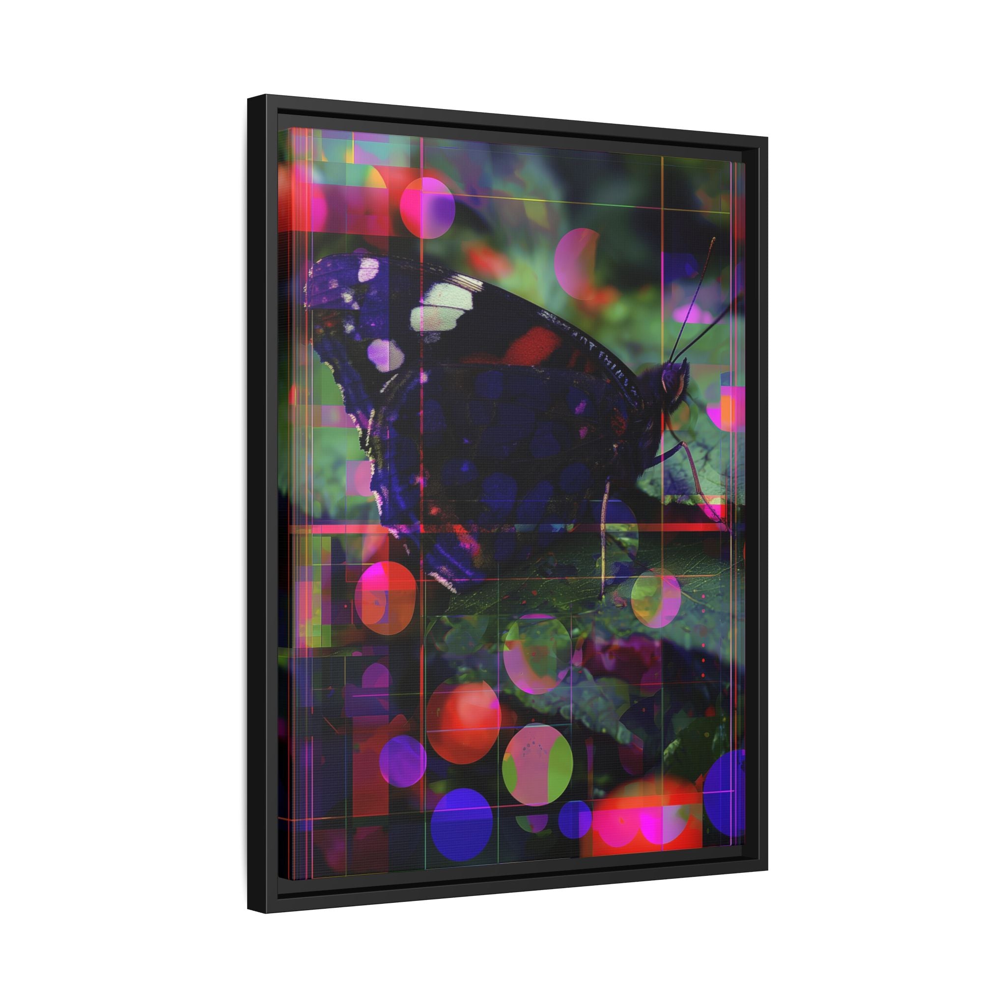 Metamorphic Glitch: Digital Nature Remix, Butterfly Geometric Distortion   |    Custom Orders Available