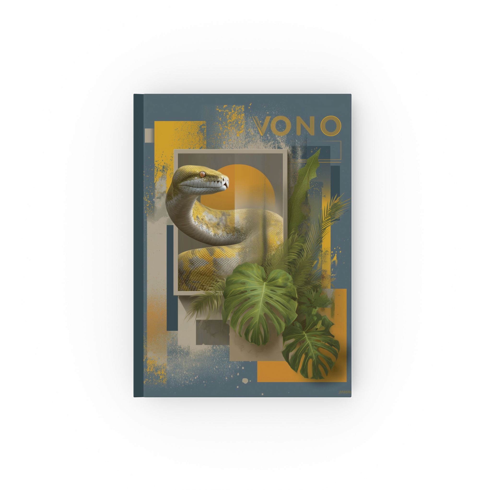 Personalized  Serpent Themed Journal : Tropical Vono Graphic Design, Modern Wildlife Illustration Personalized Journal   |