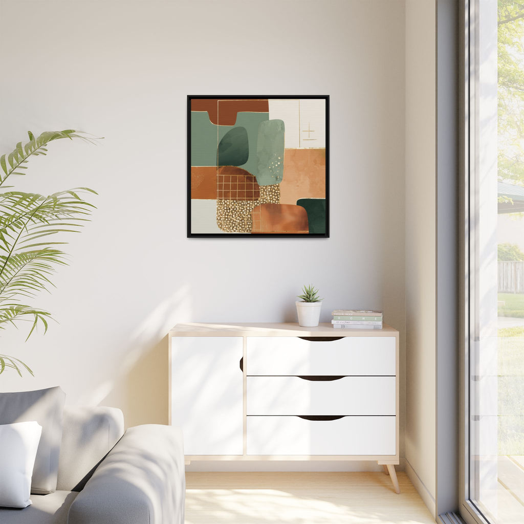 Geometric Harmony: Abstract Minimalist Art, Mid-Century Modern Design, Organic Shapes Composition   |   Custom Orders Accepted