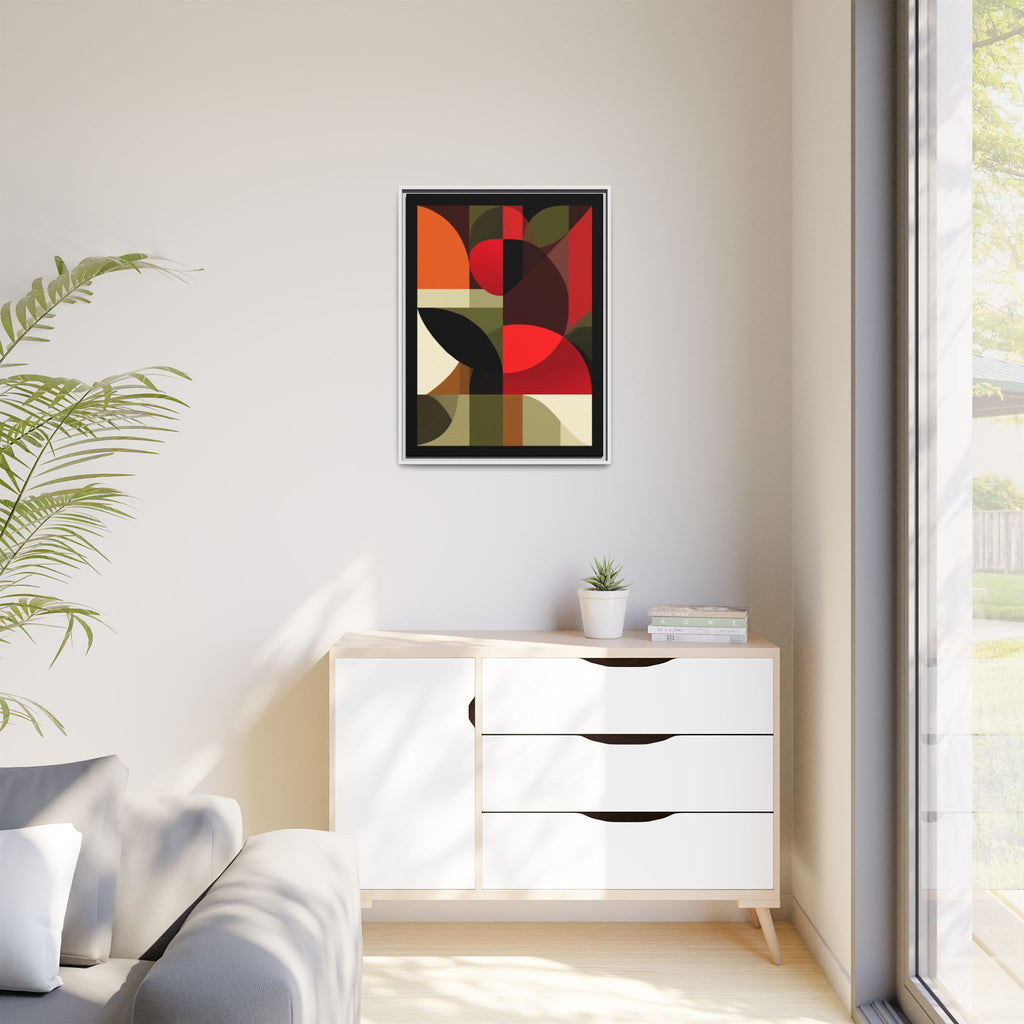 Geometric Fusion: Modern Abstract Composition, Cubist Color Blocks, Architectural Form Harmony   |   Custom Orders Accepted