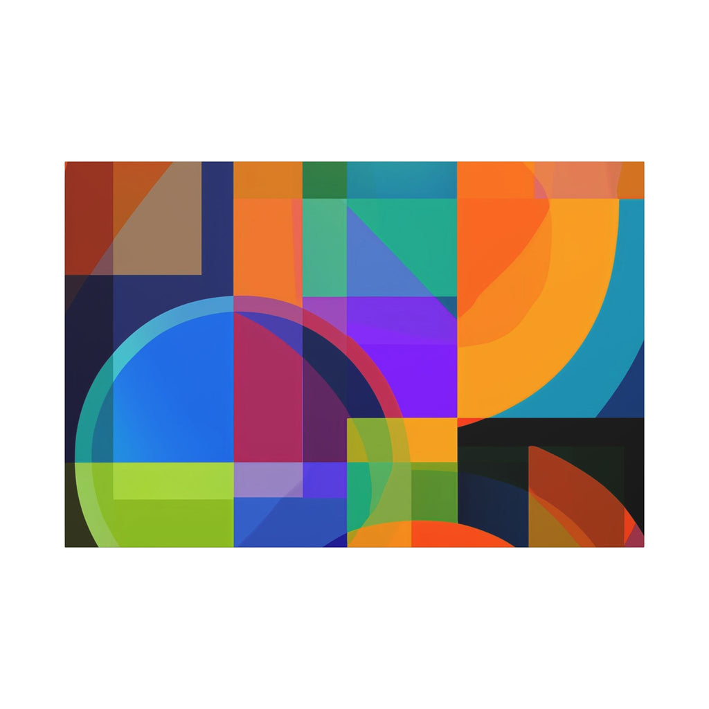 Geometric Intersections: Cubist Color Dynamics, Abstract Constructivist Design, Layered Chromatic Composition   |   Custom Orders Accepted