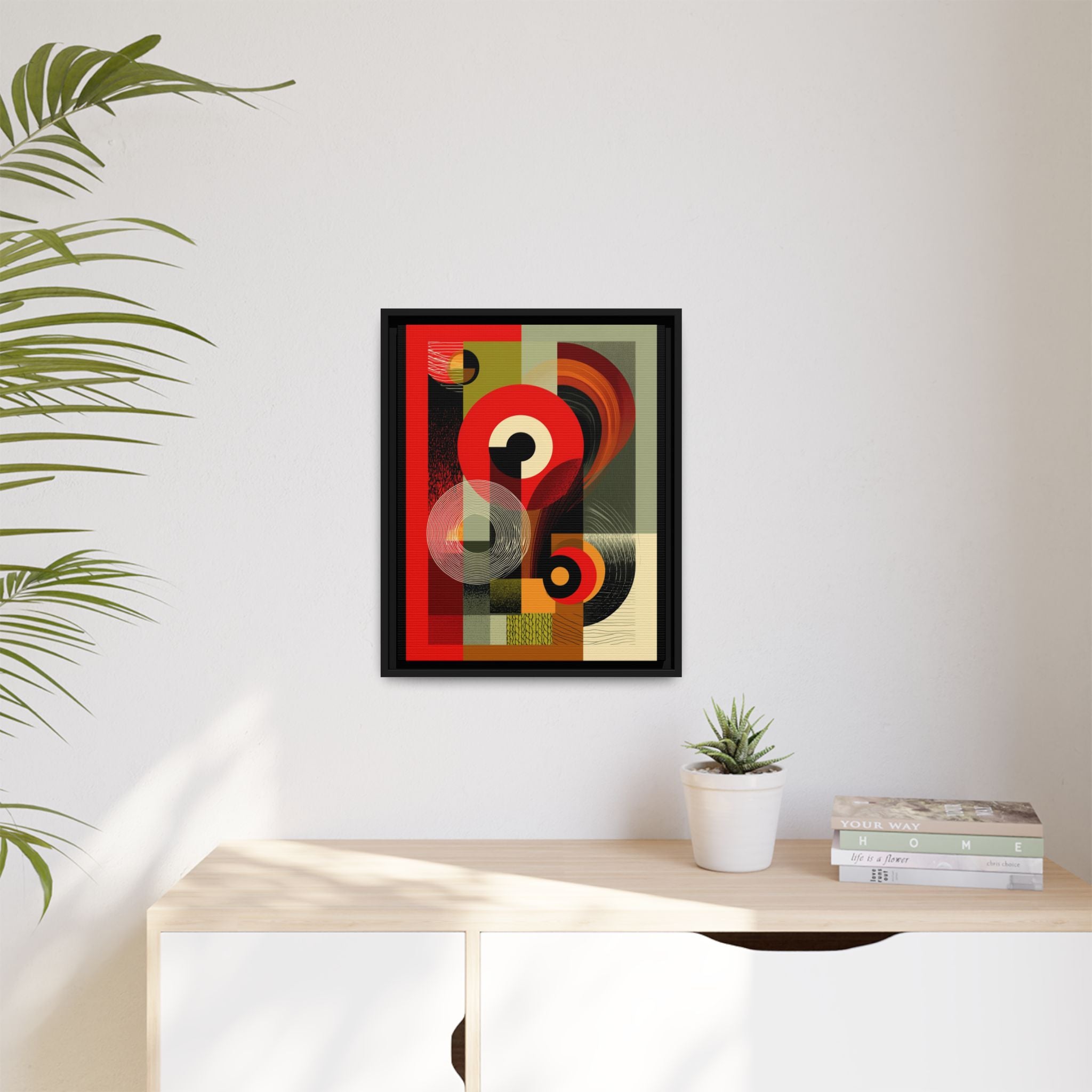 Chromatic Geometrics: Abstract Constructivist Composition, Modernist Color Blocking, Layered Circular Forms   |   Custom Orders Accepted