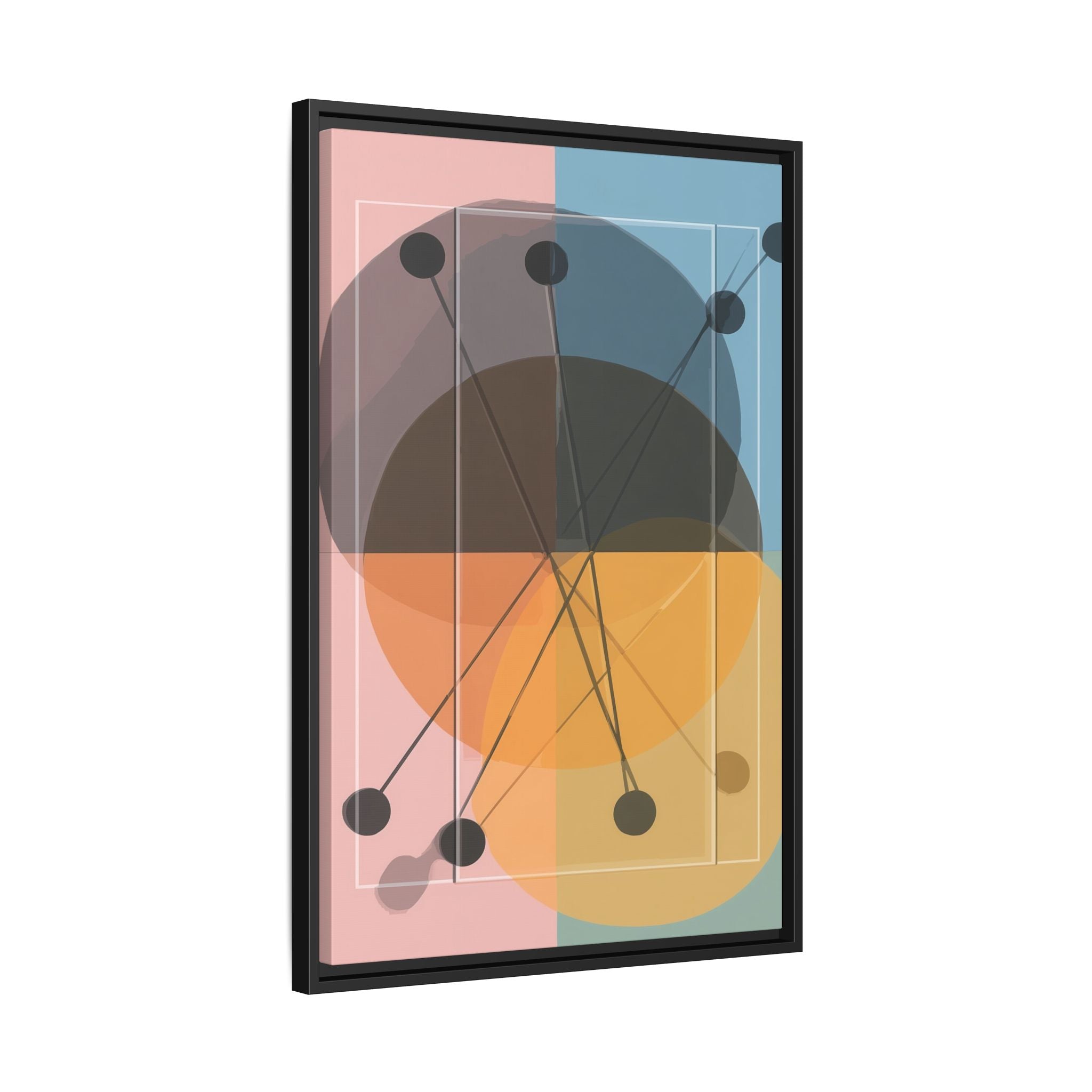Geometric Intersections: Pastel Quadrants, Mid-Century Minimalism, Network Nodes   |   Custom Orders Accepted