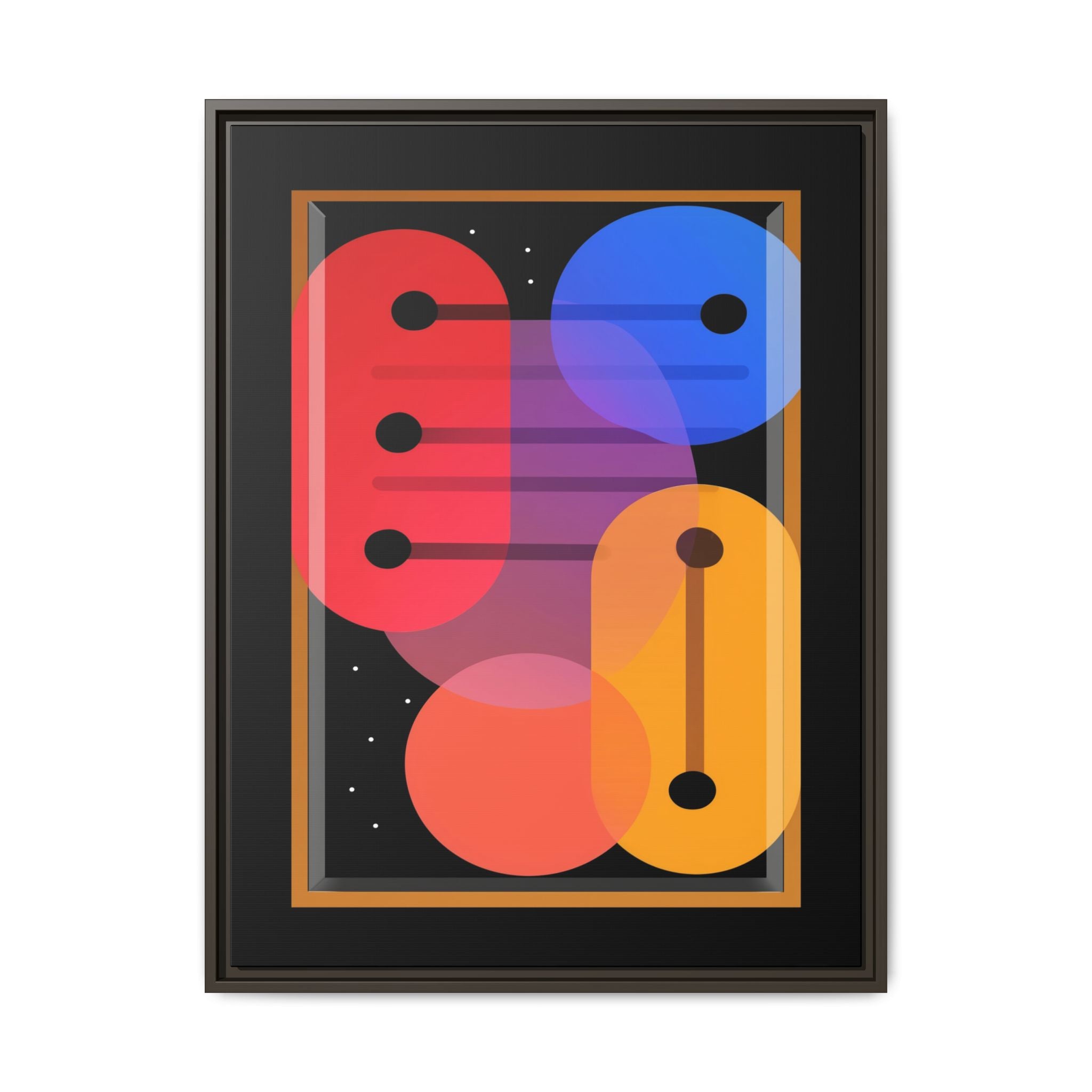 Celestial Geometry: Organic Shapes in Motion, Digital Abstract Composition, Vibrant Color Intersections   |   Custom Orders Accepted