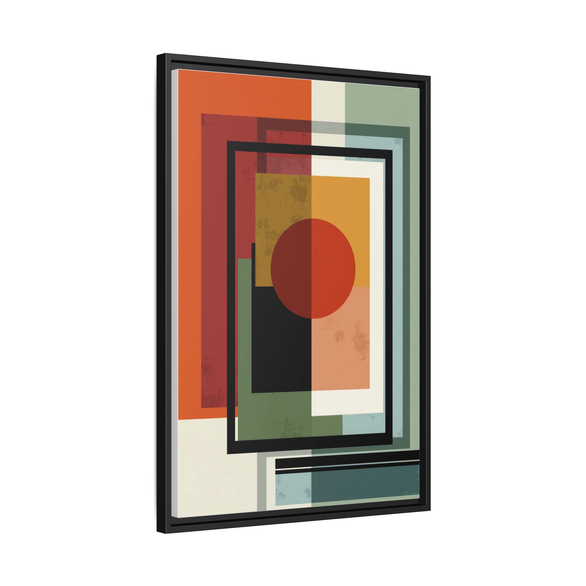 Geometric Harmonies: Mid-Century Modern Composition, Constructivist Inspiration, Abstract Rectangular Interplay   |   Custom Orders Accepted