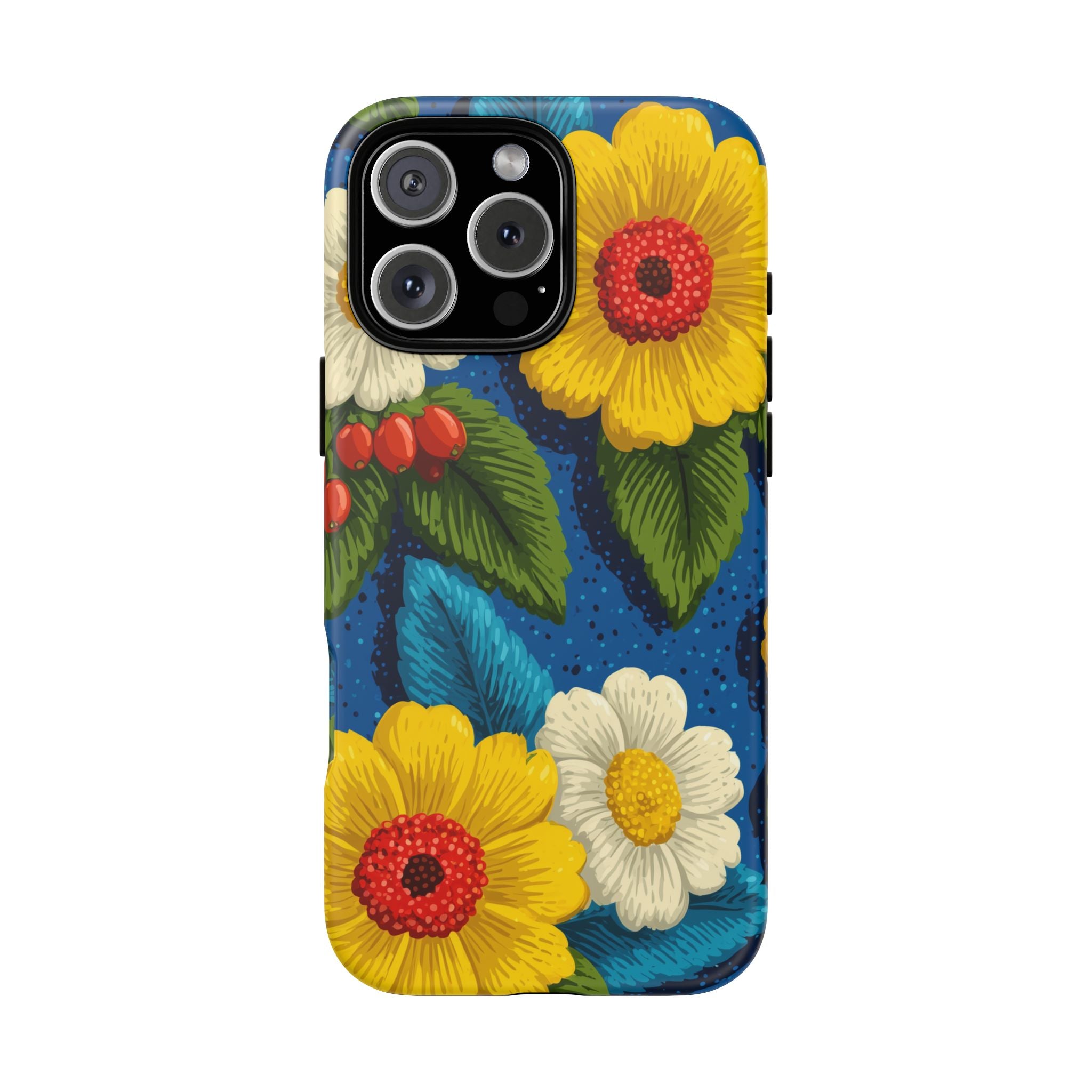 Summer Tough Cases: Floral Fine Art Phone Case, Fun Beach Vibe Phone Accessory, Summer Travel Gift, Colorful Phone Cover, Casual Style Tech