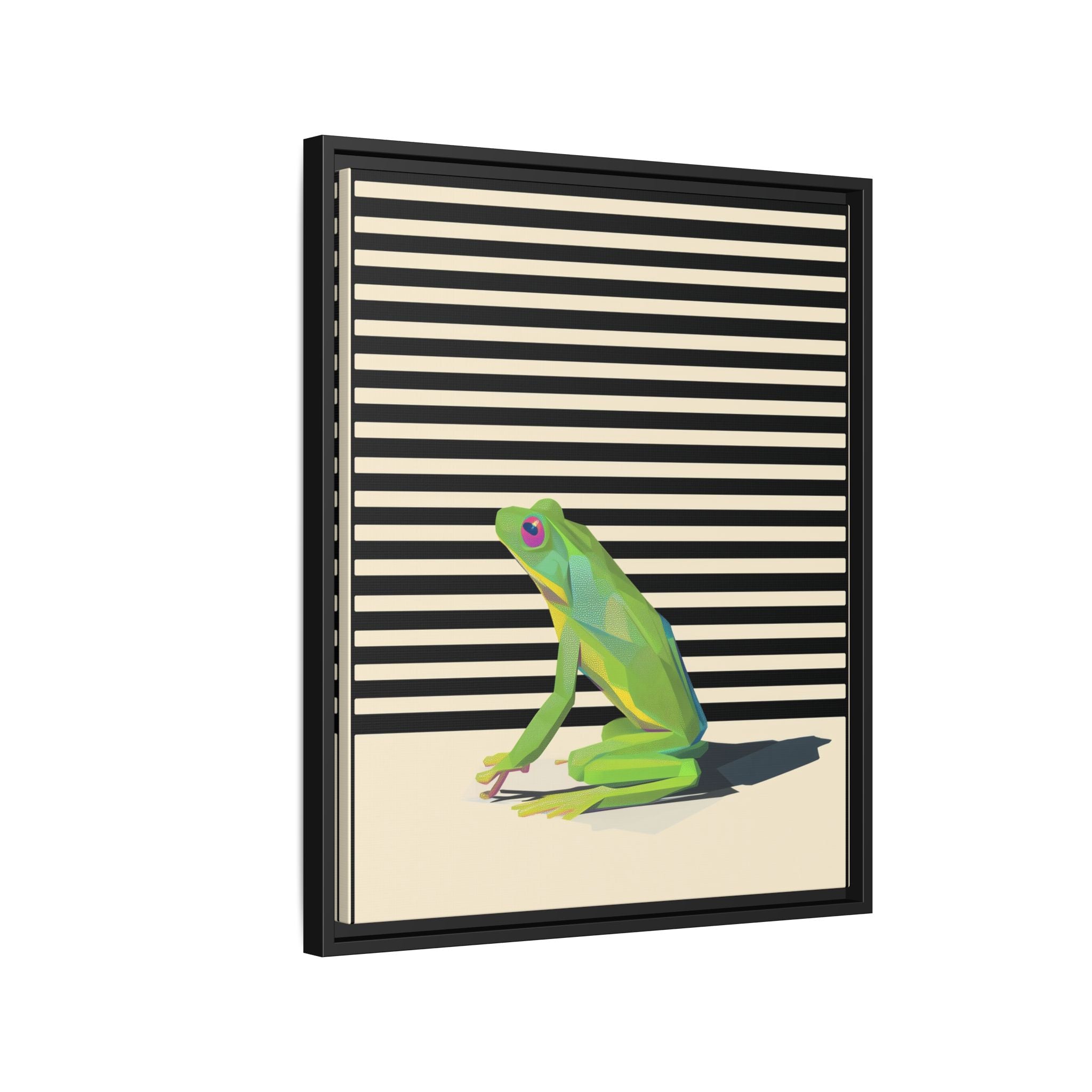Geometric Frog Persona: Modern Wildlife Illustration, Vibrant Graphic Design   |  Personalized & Custom Orders Available