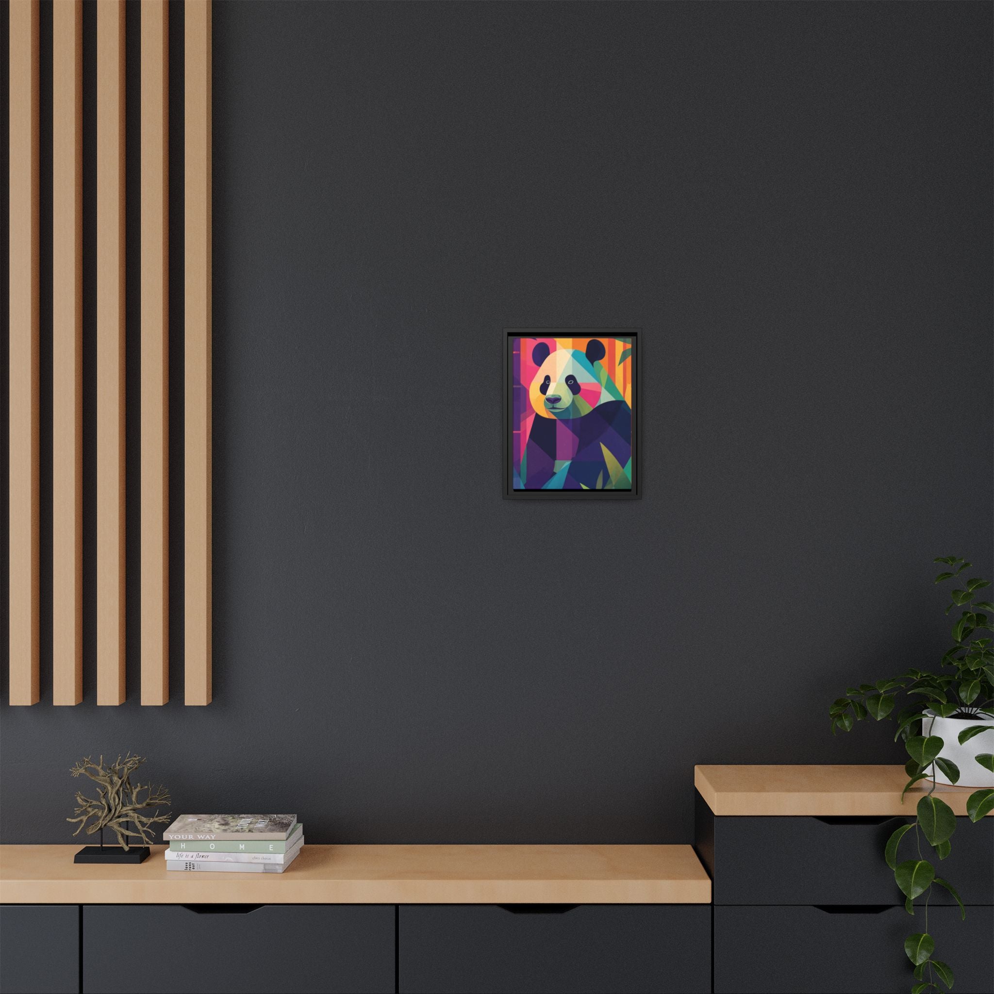 Geometric Panda: Mosaic Wildlife Portrait, Digital Polygonal Art   |  Personalized & Custom Orders Available