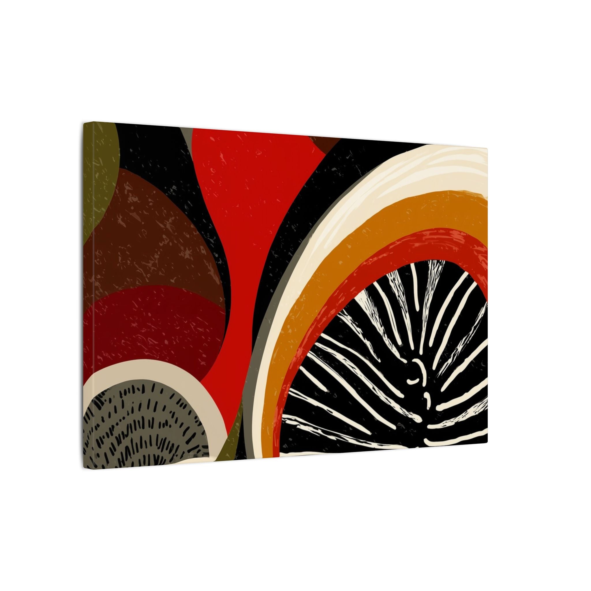 Harmonic Convergence: Organic Geometry, Mid-Century Modern Abstract, Earthy Palette Composition   |   Custom Orders Accepted