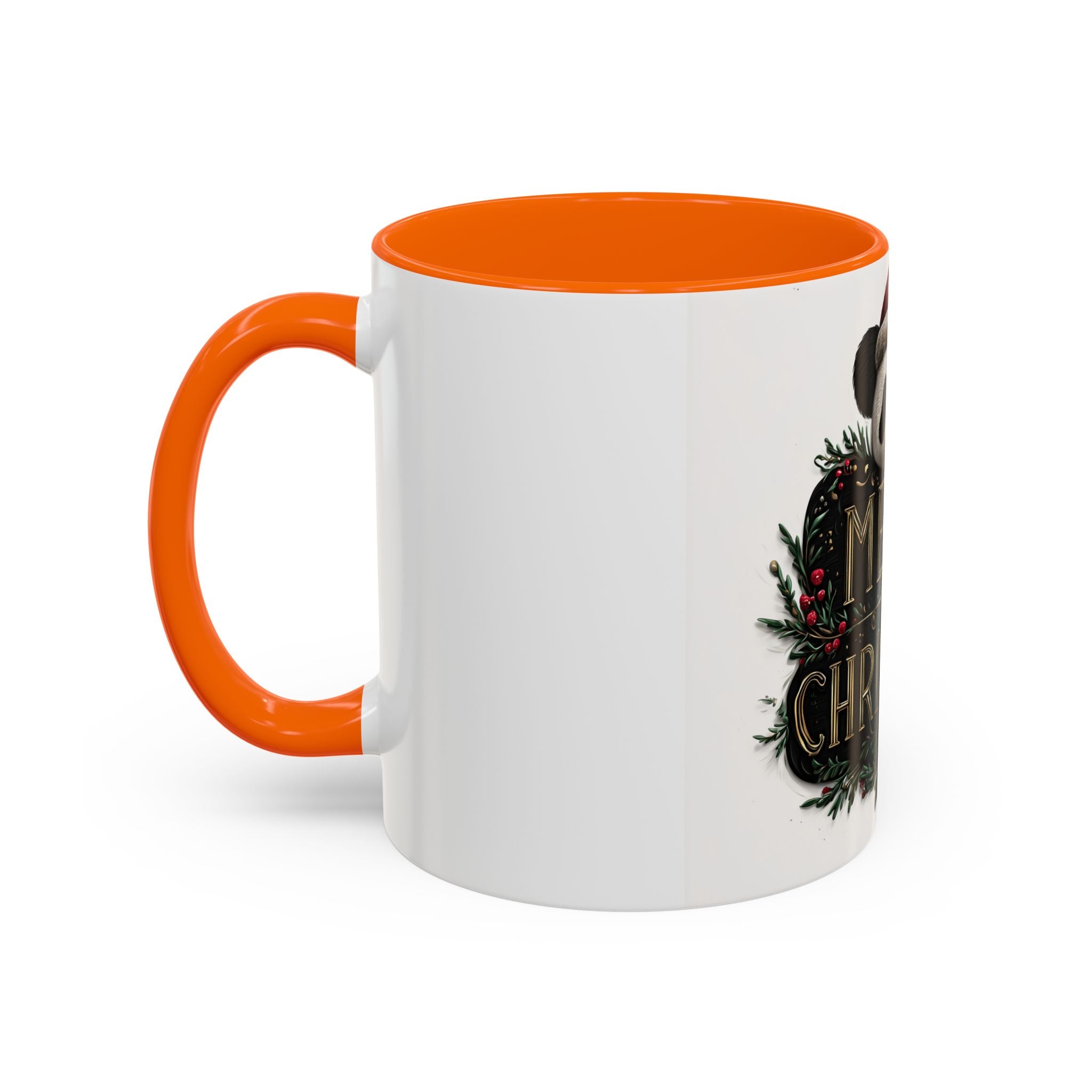 Merry Christmas Panda Coffee Mug - Holiday Gift, Ceramic Mug, Cute Panda Mug, Festive Drinkware, Christmas Decor