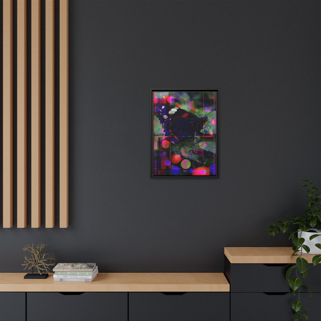Geometric Butterfly Framed Print: Digital Glitch Butterfly Art, Geometric Nature Photography   |  Personalized & Custom Orders Available