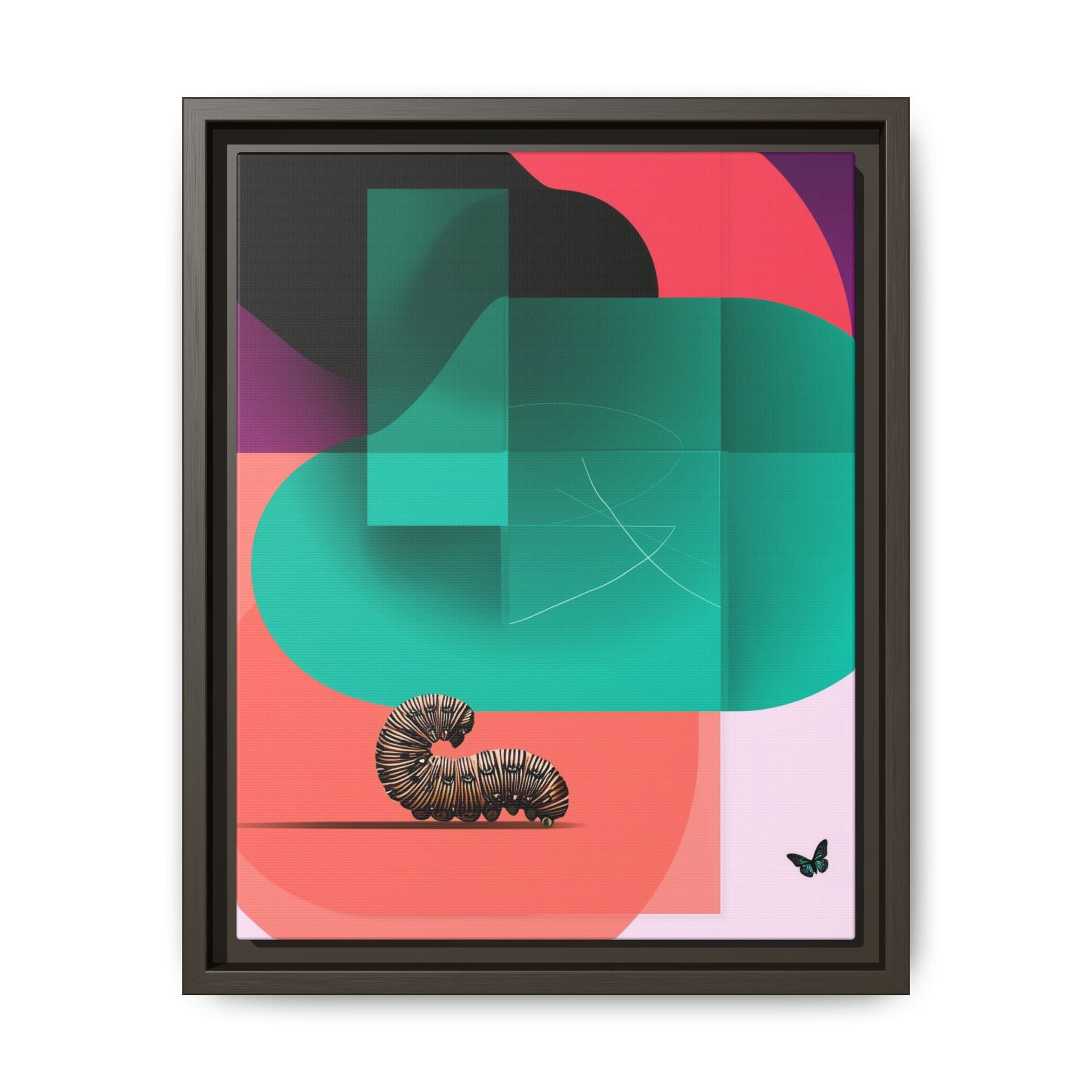 Metamorphosis Geometry Framed Print : Vintage Botanical Illustration, Abstract Geometric Design   |  Personalized & Custom Orders Available