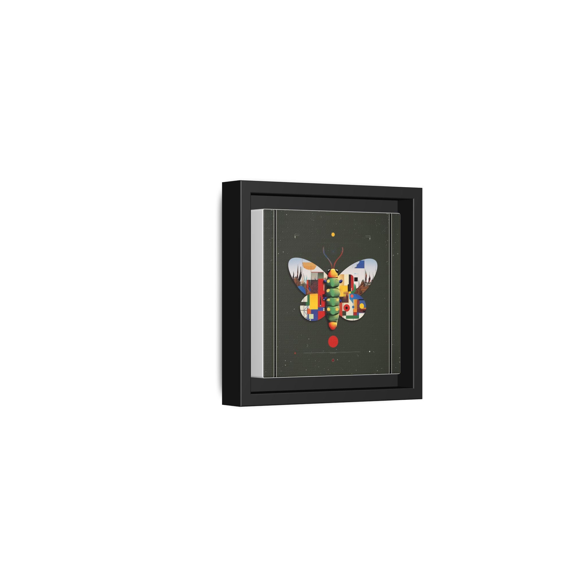 Geometric Butterfly Framed Print : Digital Cubist Interpretation, Modernist Entomological Design   |  Personalized & Custom Orders Available