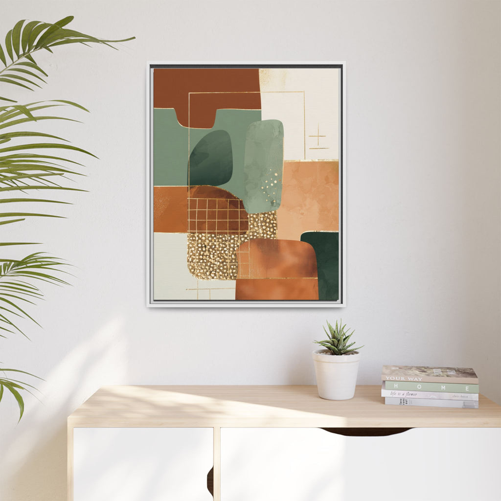 Geometric Harmony: Abstract Minimalist Art, Mid-Century Modern Design, Organic Shapes Composition   |   Custom Orders Accepted