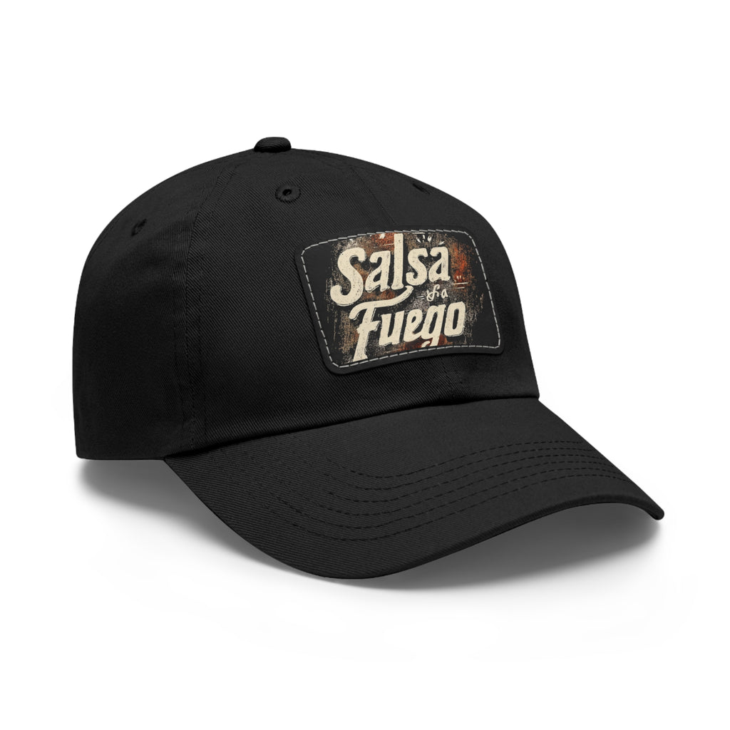 Salsa Fuego Dad Hat with Leather Patch (Rectangle)