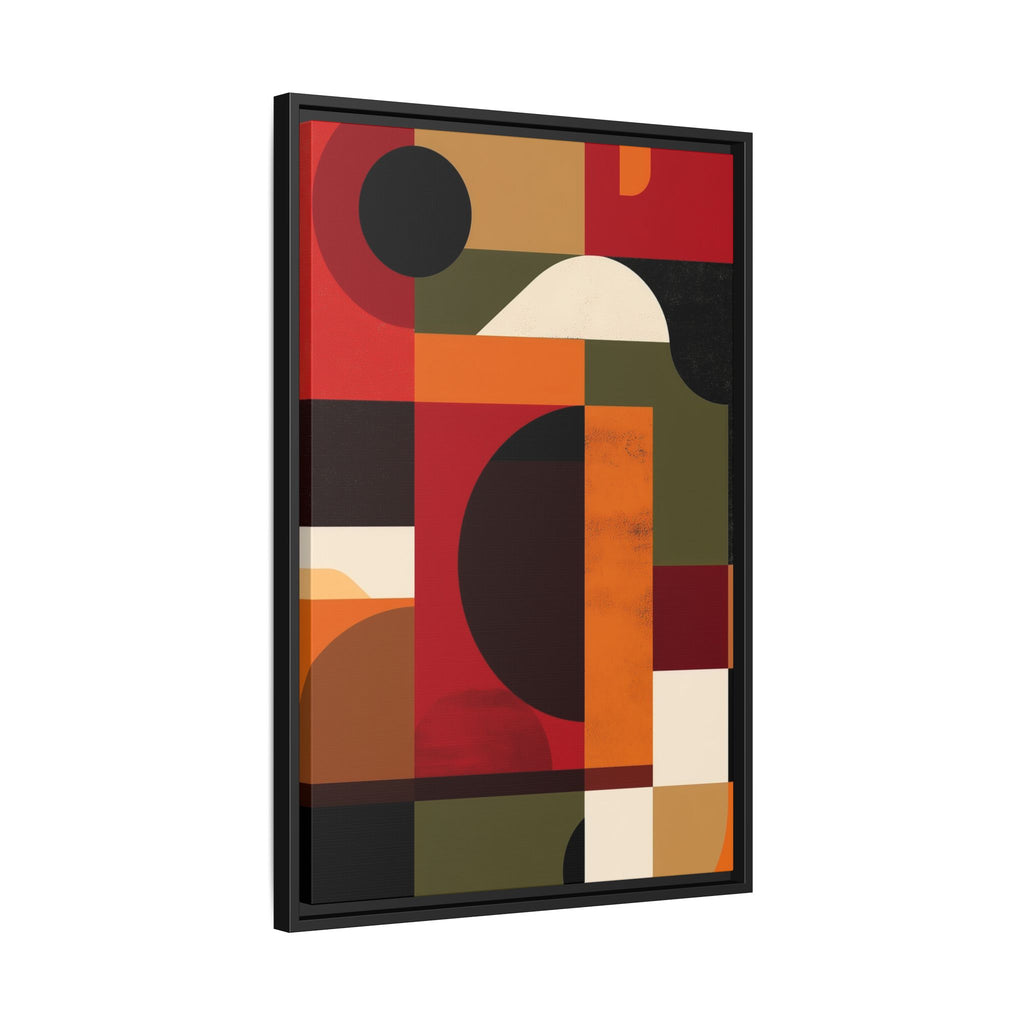 Geometric Convergence: Abstract Bauhaus Design, Constructivist Color Blocks, Architectural Art Composition   |   Custom Orders Accepted