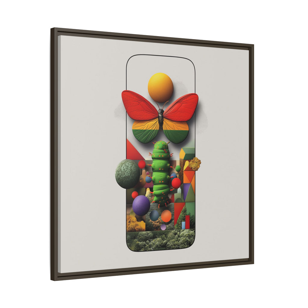 Metamorphosis Framed Print : Geometric Nature Transformation, Vibrant Butterfly Composition   |  Personalized & Custom Orders Available