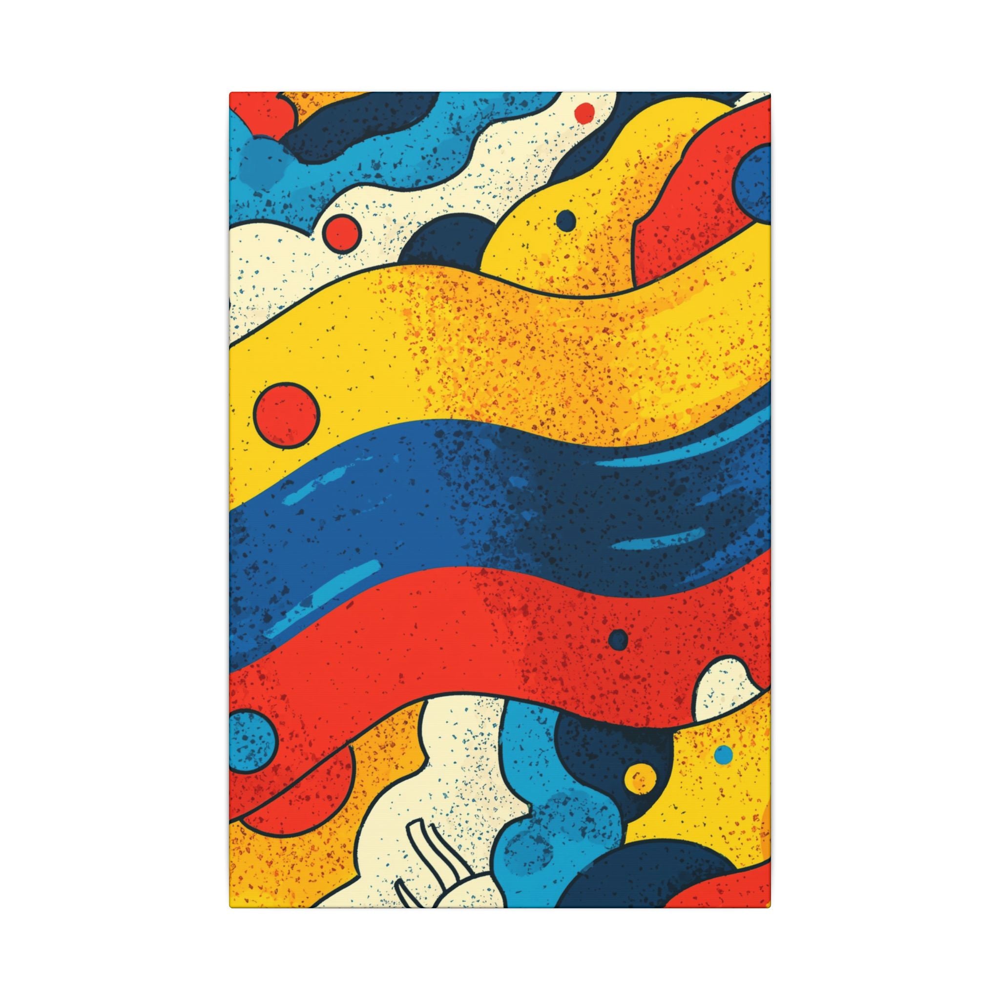 Fluid Dynamics: Retro Abstract Shapes, Mid-Century Modern Motion, Geometric Color Waves   |   Custom Orders Accepted