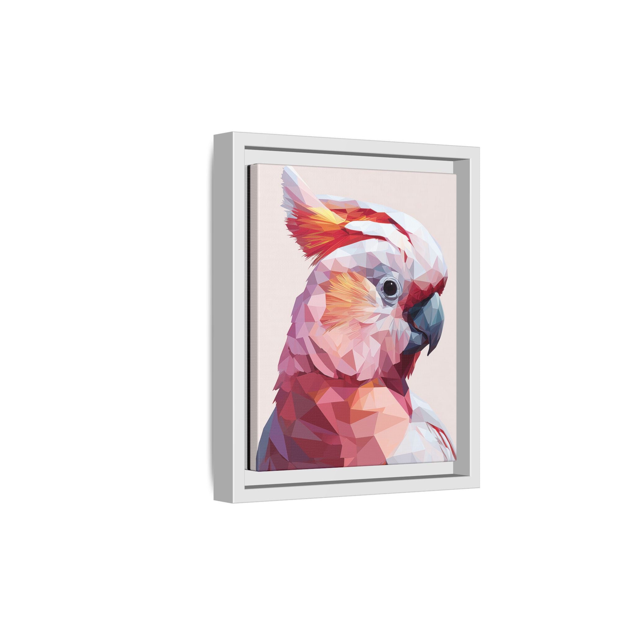 Geometric Cockatoo Portrait: Low-Poly Bird Art, Vibrant Abstract Illustration   |    Custom Orders Available