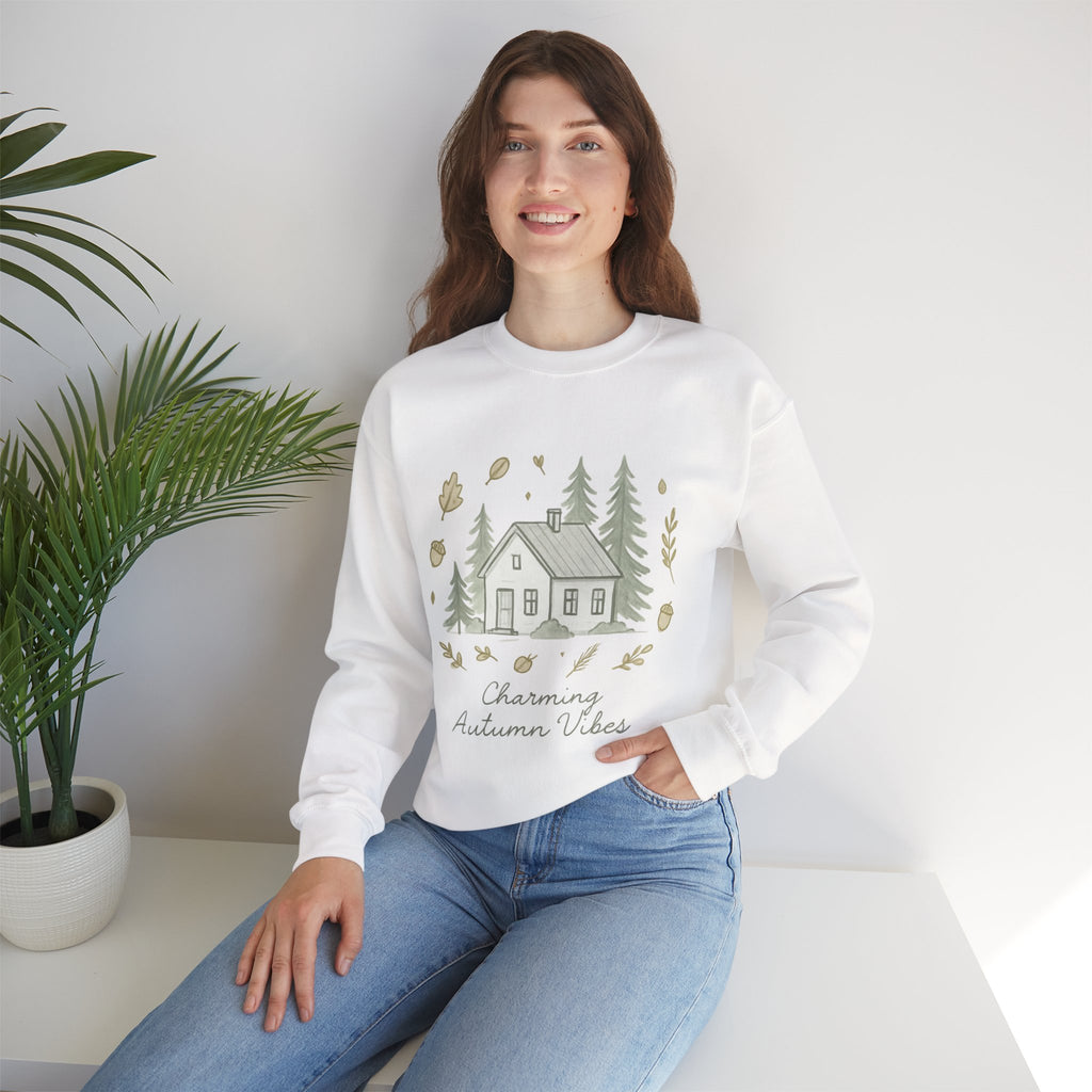 Autumn Cabin Vibes Sweatshirt - Forest Scene, 5 colours