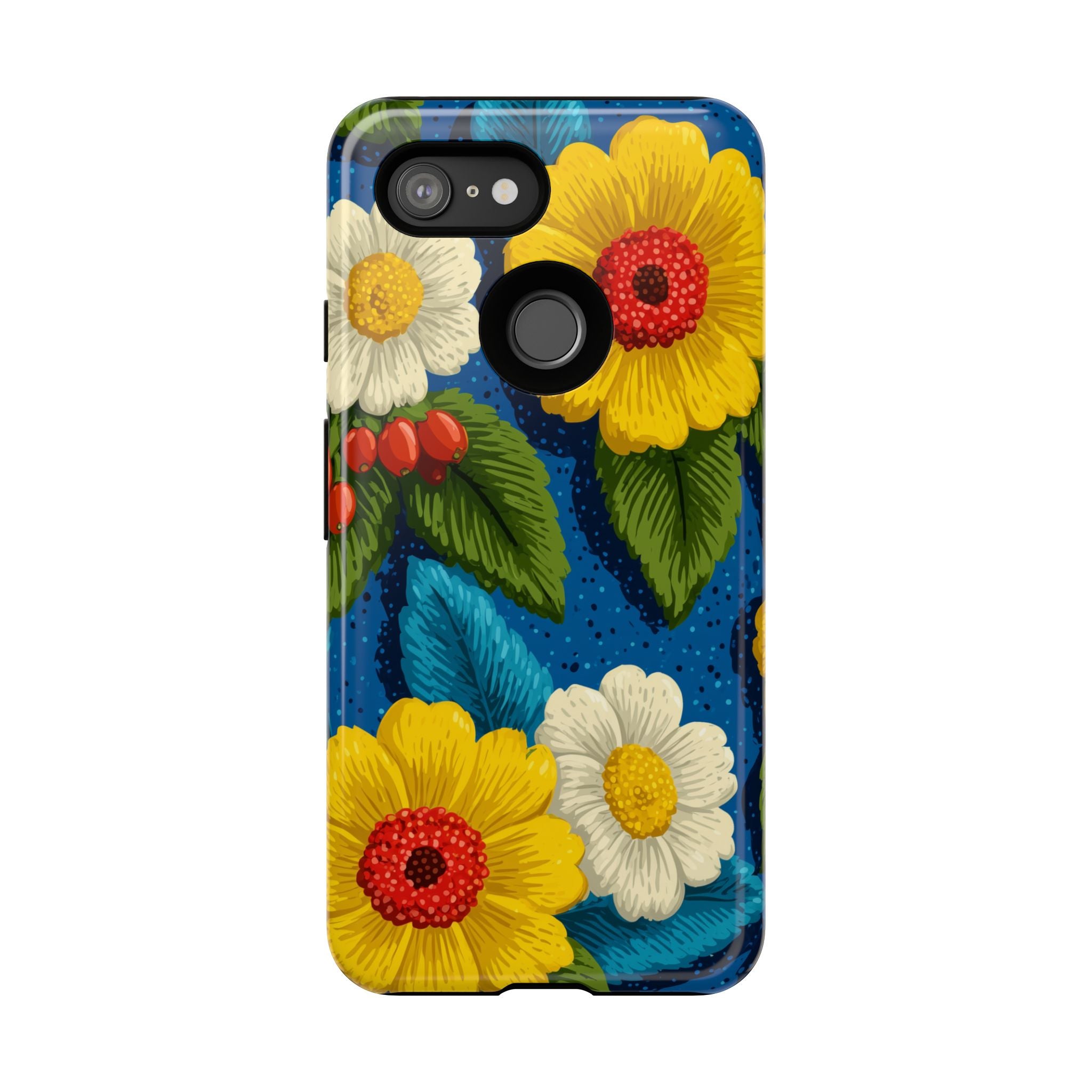 Summer Tough Cases: Floral Fine Art Phone Case, Fun Beach Vibe Phone Accessory, Summer Travel Gift, Colorful Phone Cover, Casual Style Tech