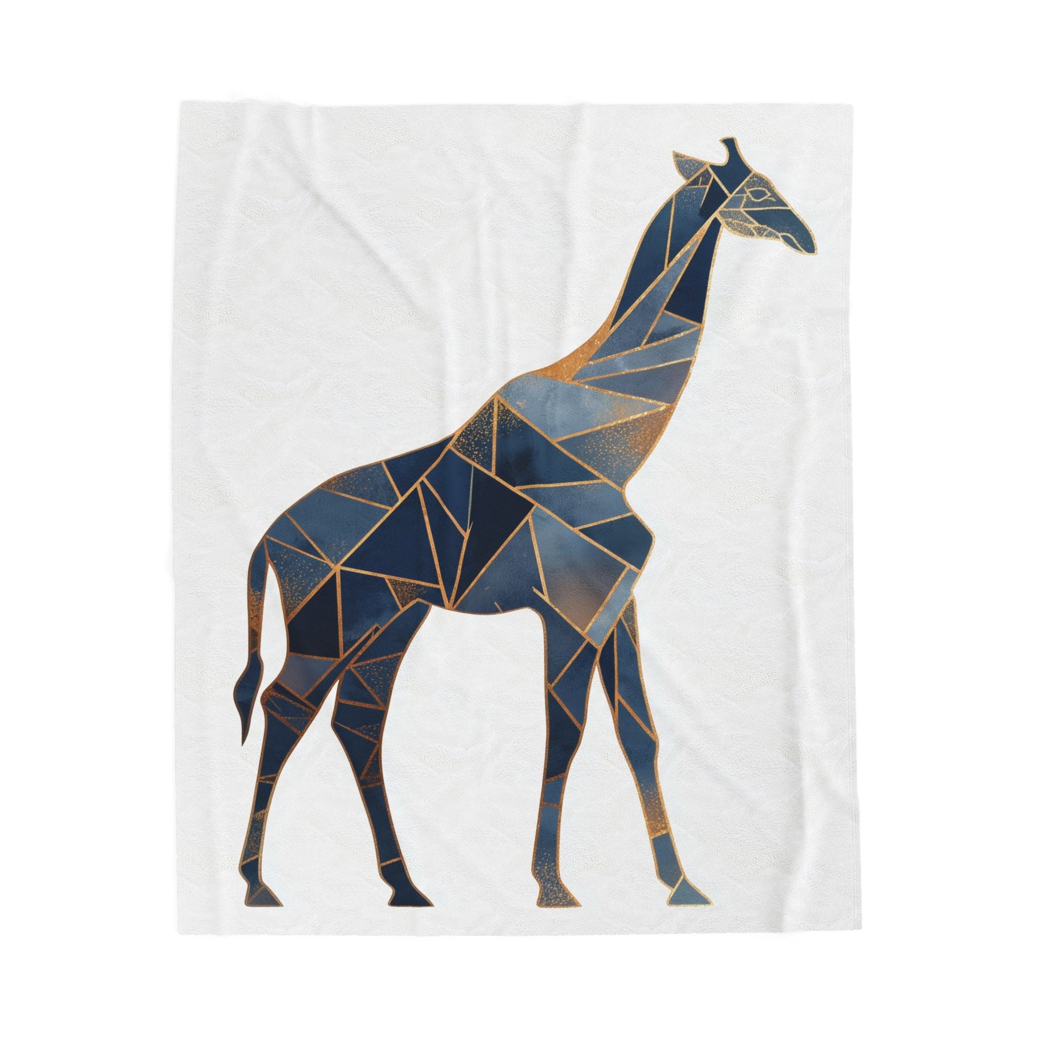Geometric Giraffe Duvet: Cubist Mosaic, Angular Wildlife Art, Modern Fragmented Design   |  Personalized & Custom Orders Available