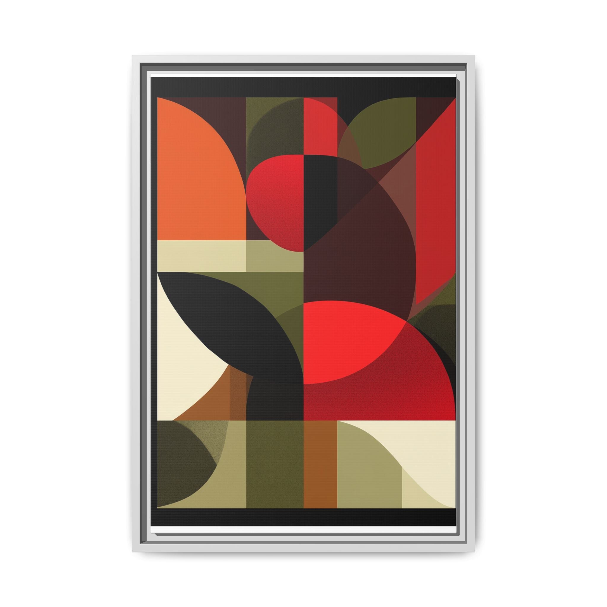 Geometric Fusion: Modern Abstract Composition, Cubist Color Blocks, Architectural Form Harmony   |   Custom Orders Accepted