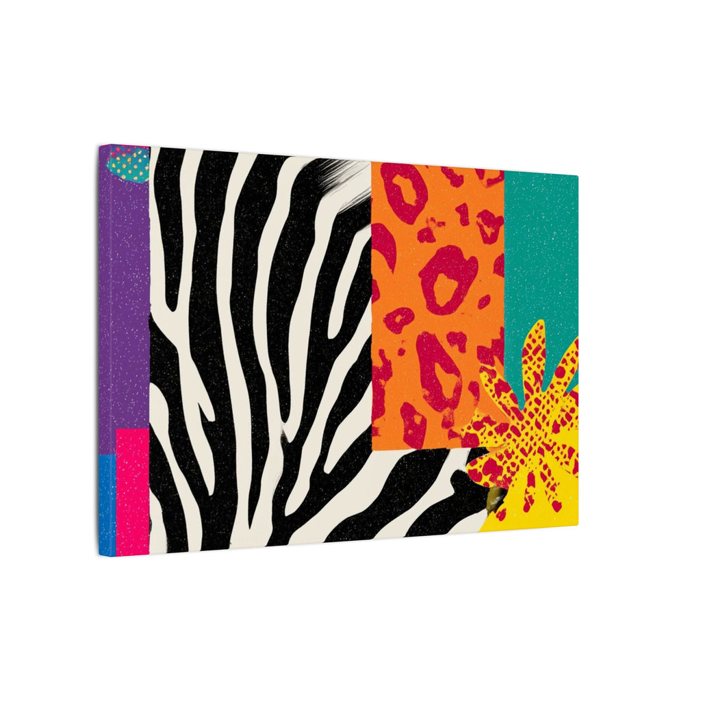 Copy of Pop Geometry: Zebra Leopard Fusion, Geometric Color Block, Modern Abstract Design   |   Custom Orders Accepted